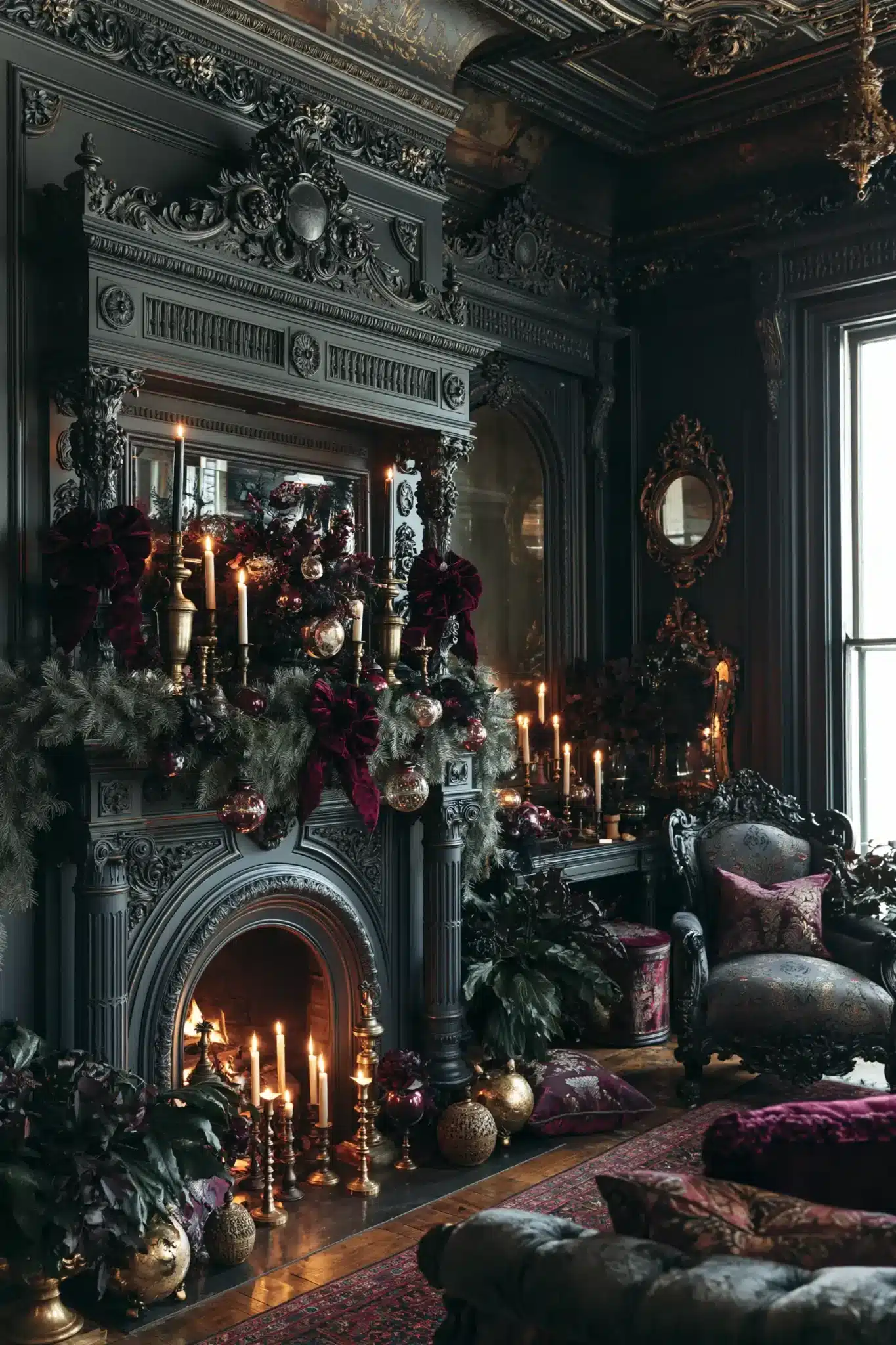 moody christmas decor