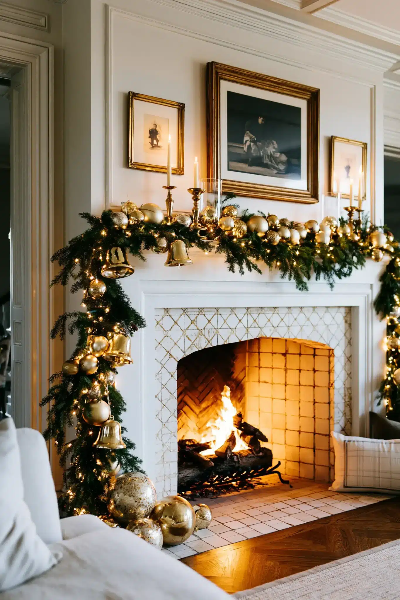 christmas fireplace decor ideas
