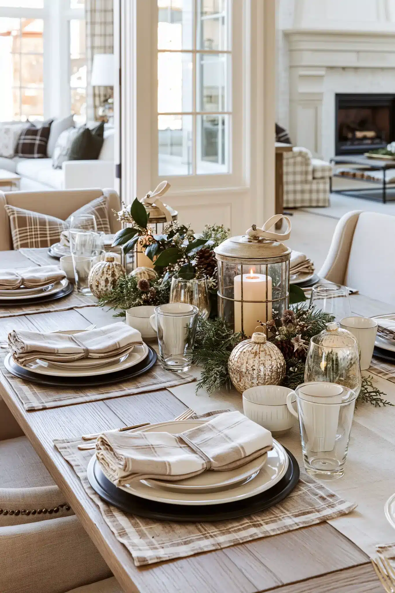 christmas table decor