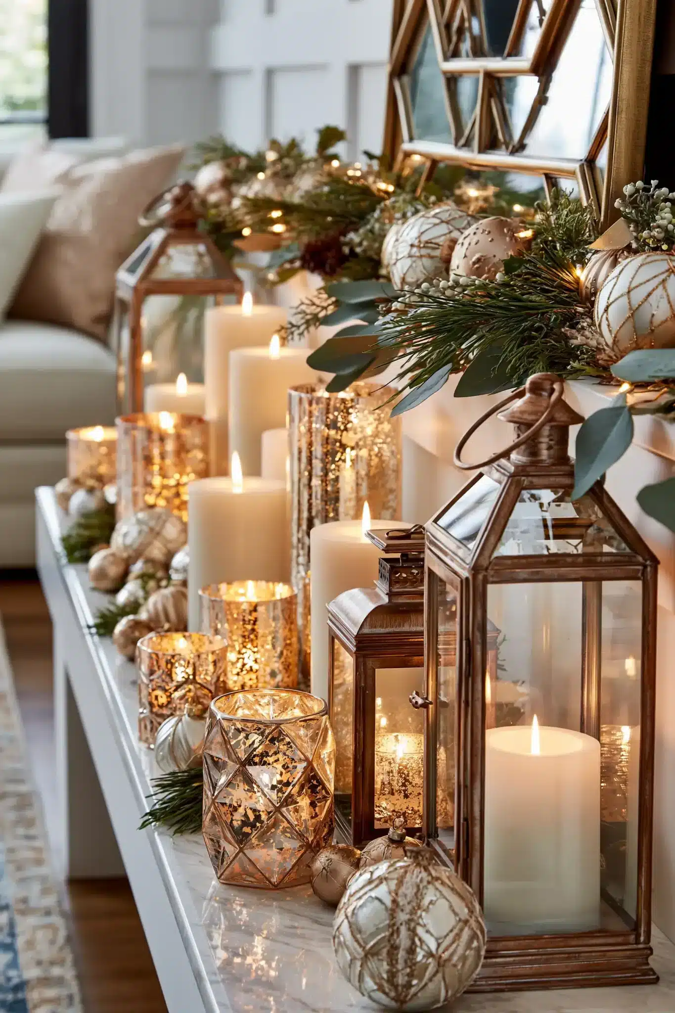 christmas mantle decor