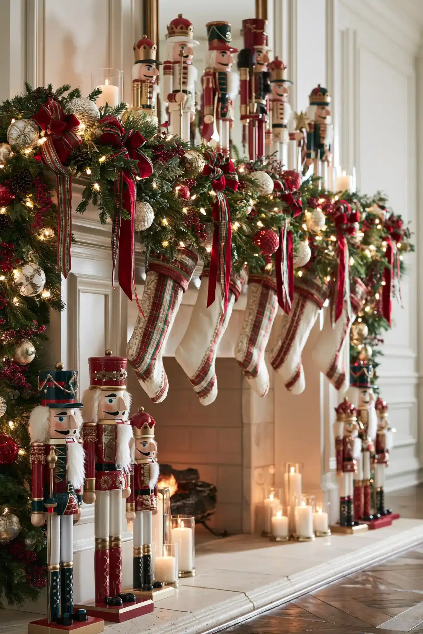 christmas fireplace decor ideas