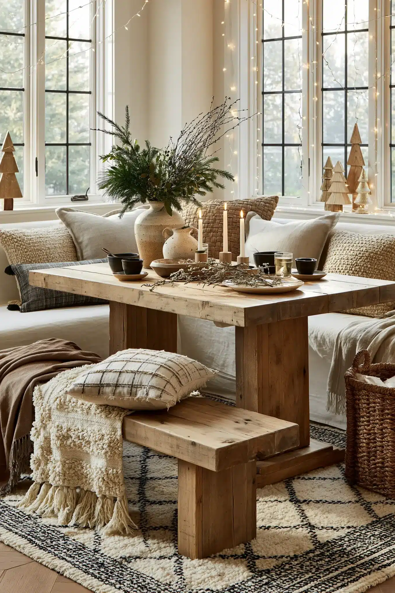 neutral christmas decor