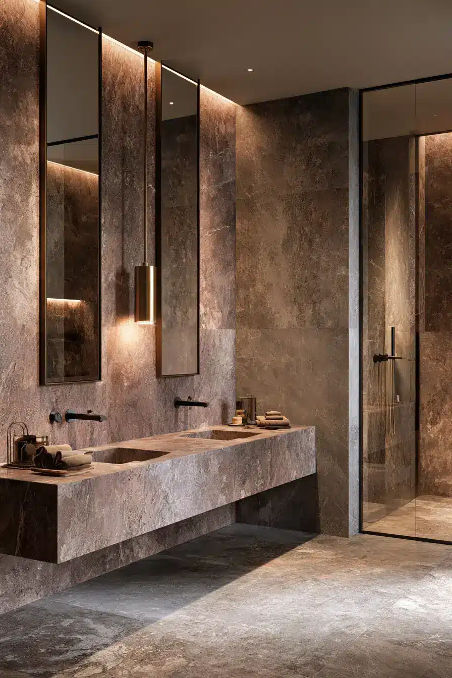 stone bathroom