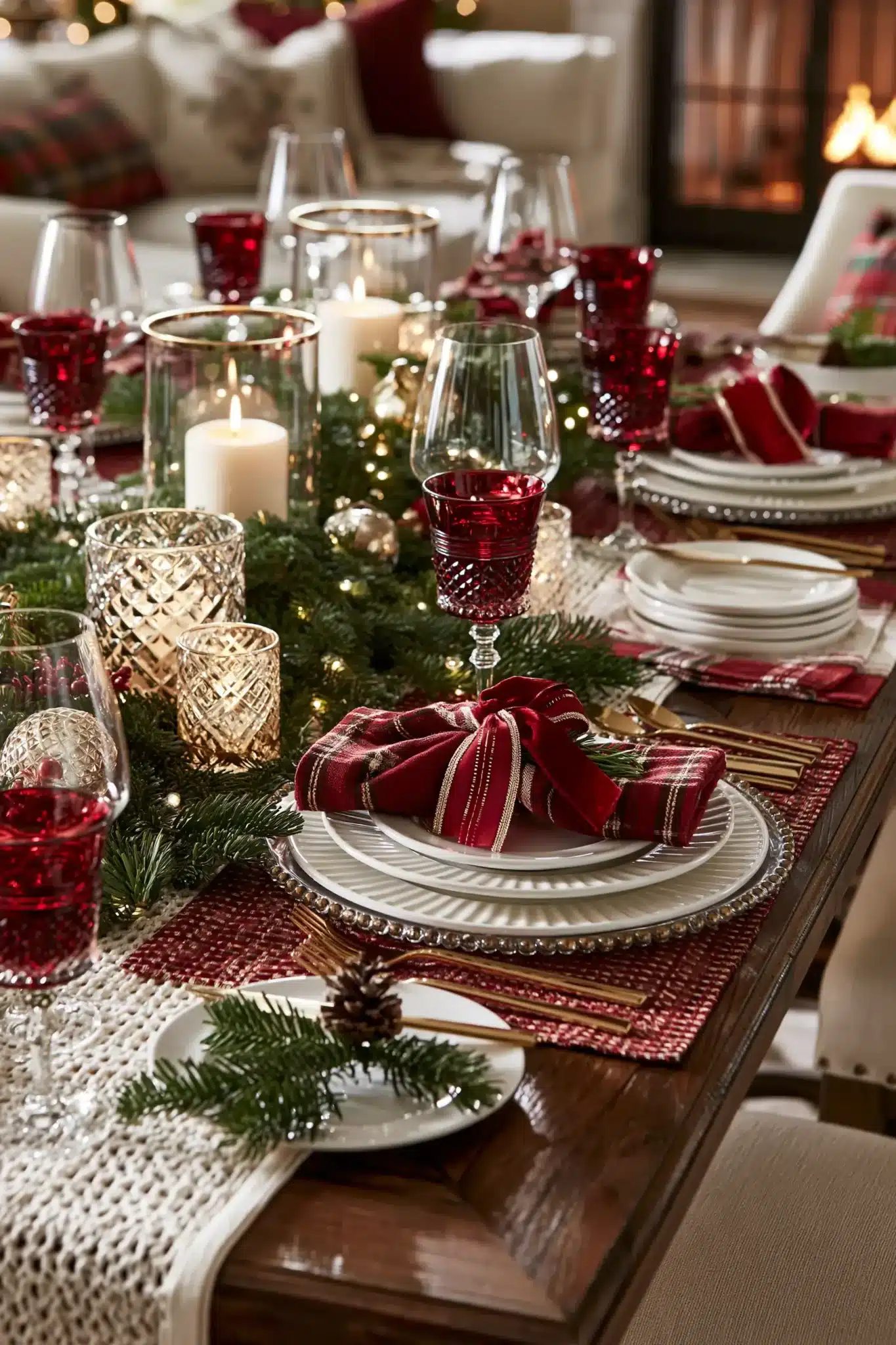 christmas table decor
