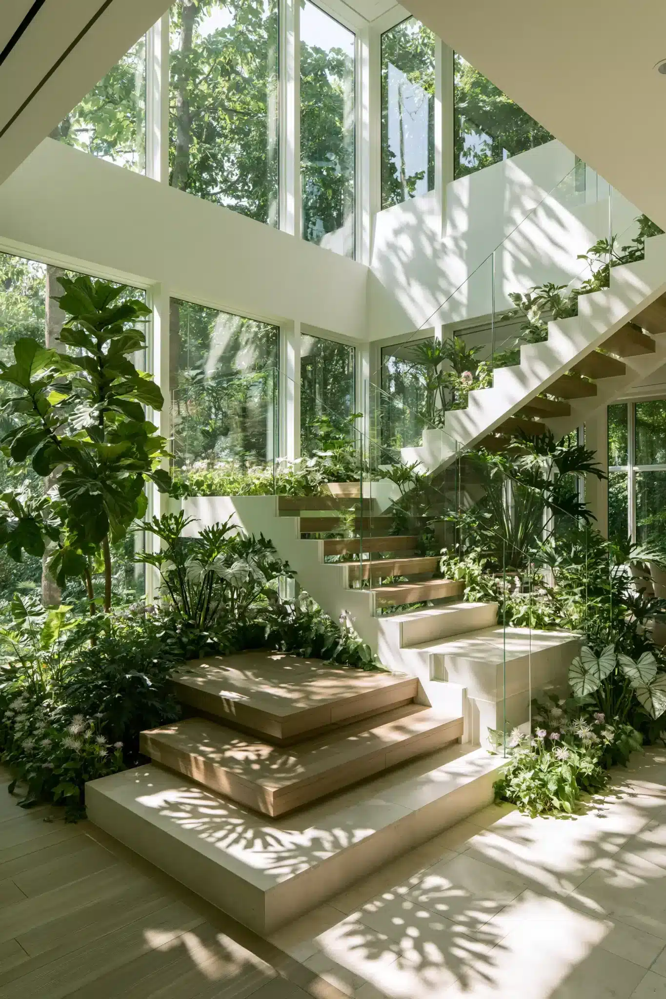 indoor staircase gardens