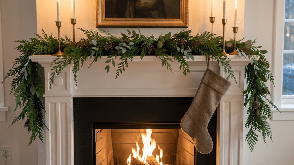 christmas mantle decor