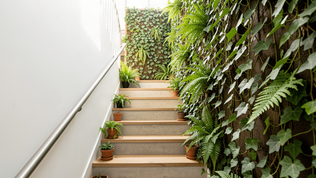 indoor staircase gardens
