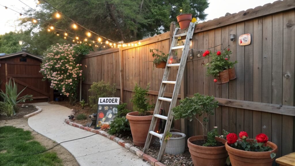 yard fence decor ideas