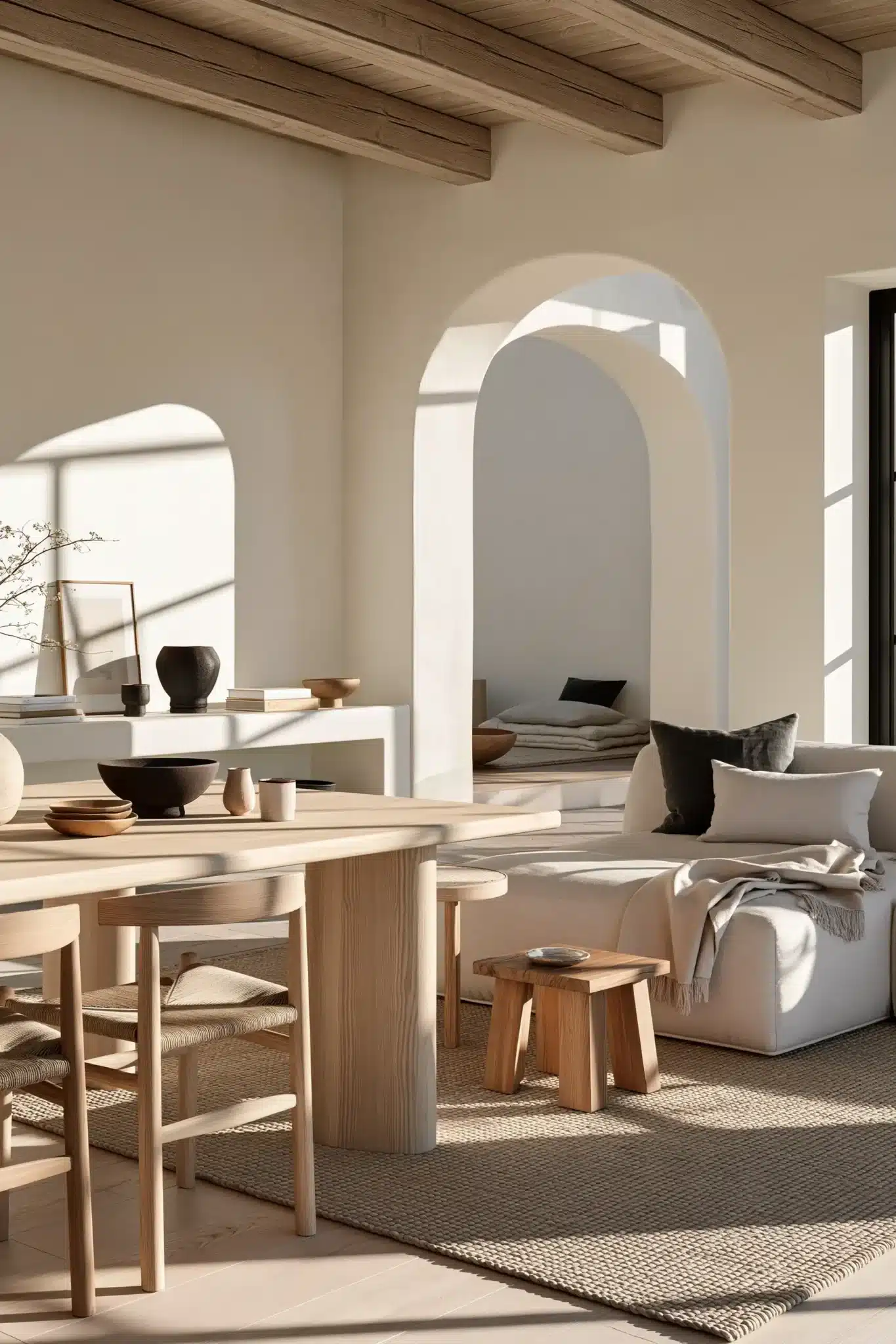 small living room with dining area