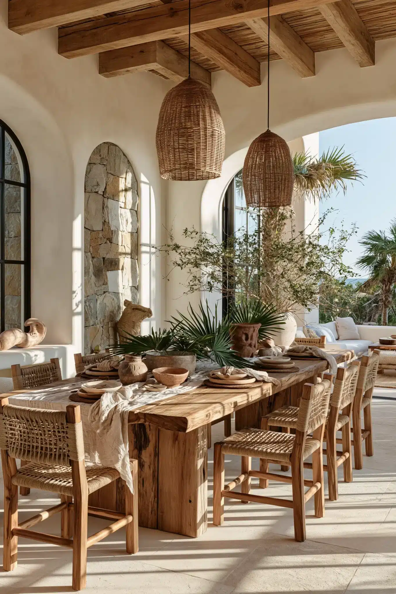 boho dining room