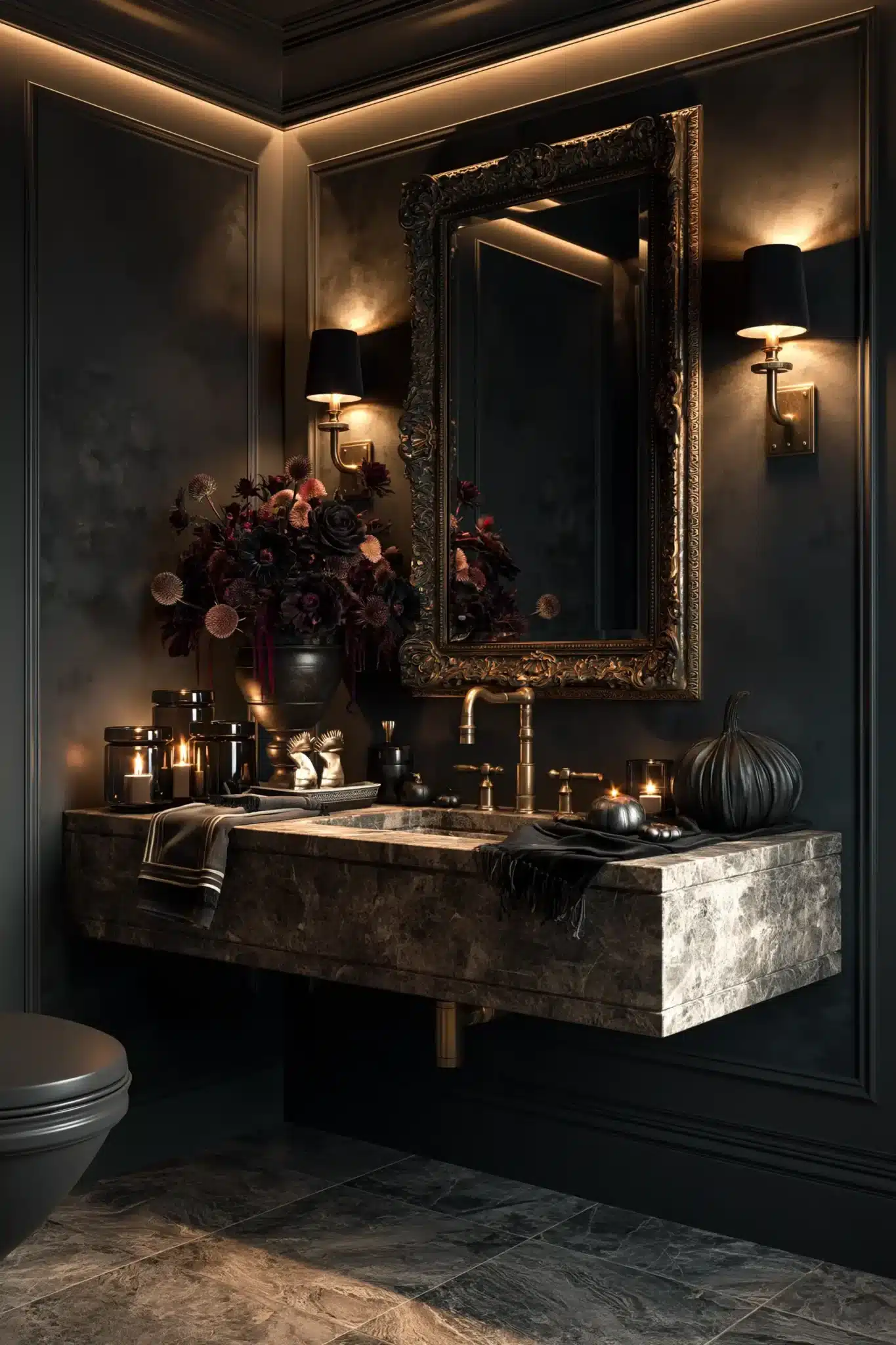 elegant halloween decor