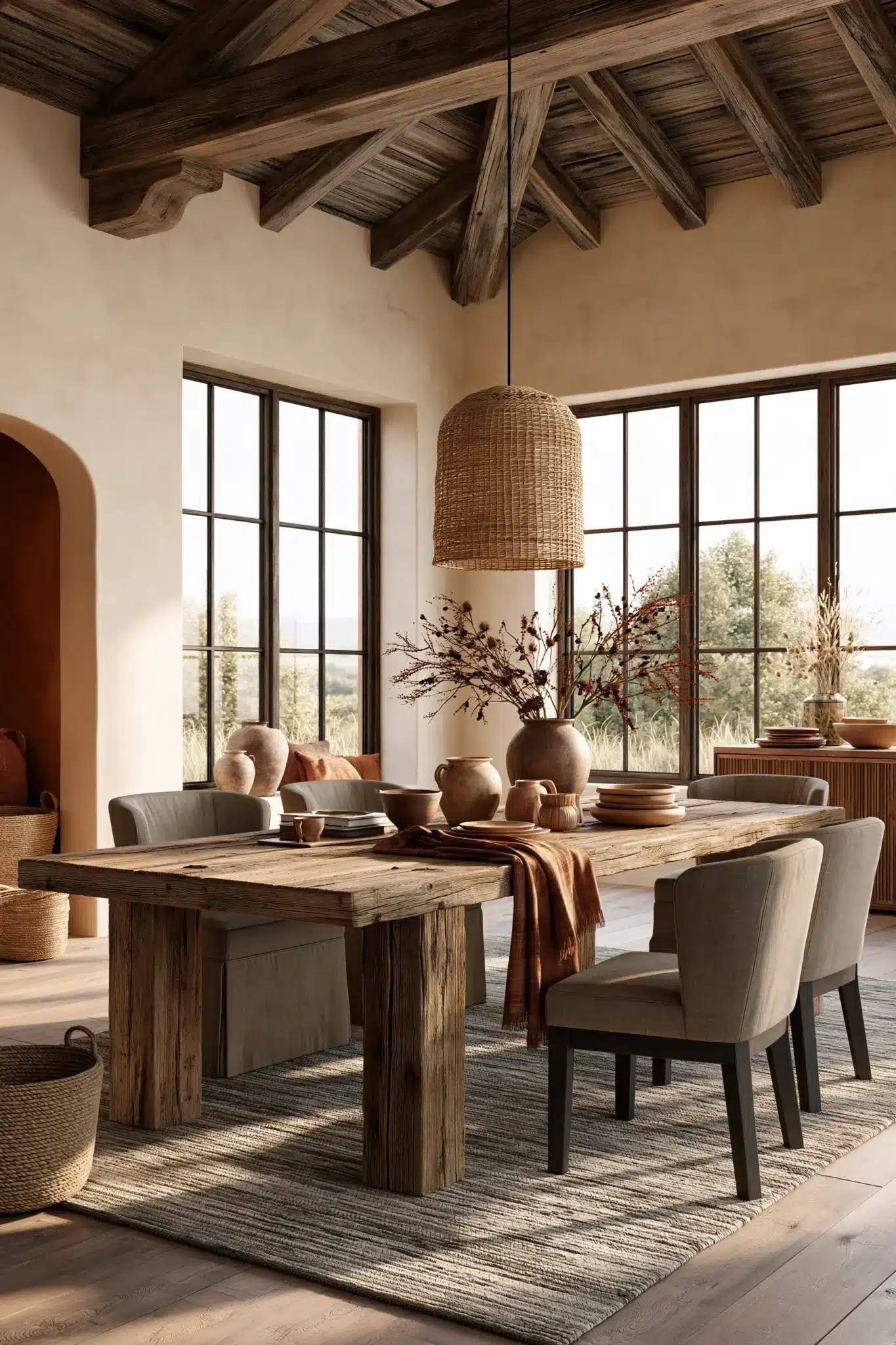 boho dining room
