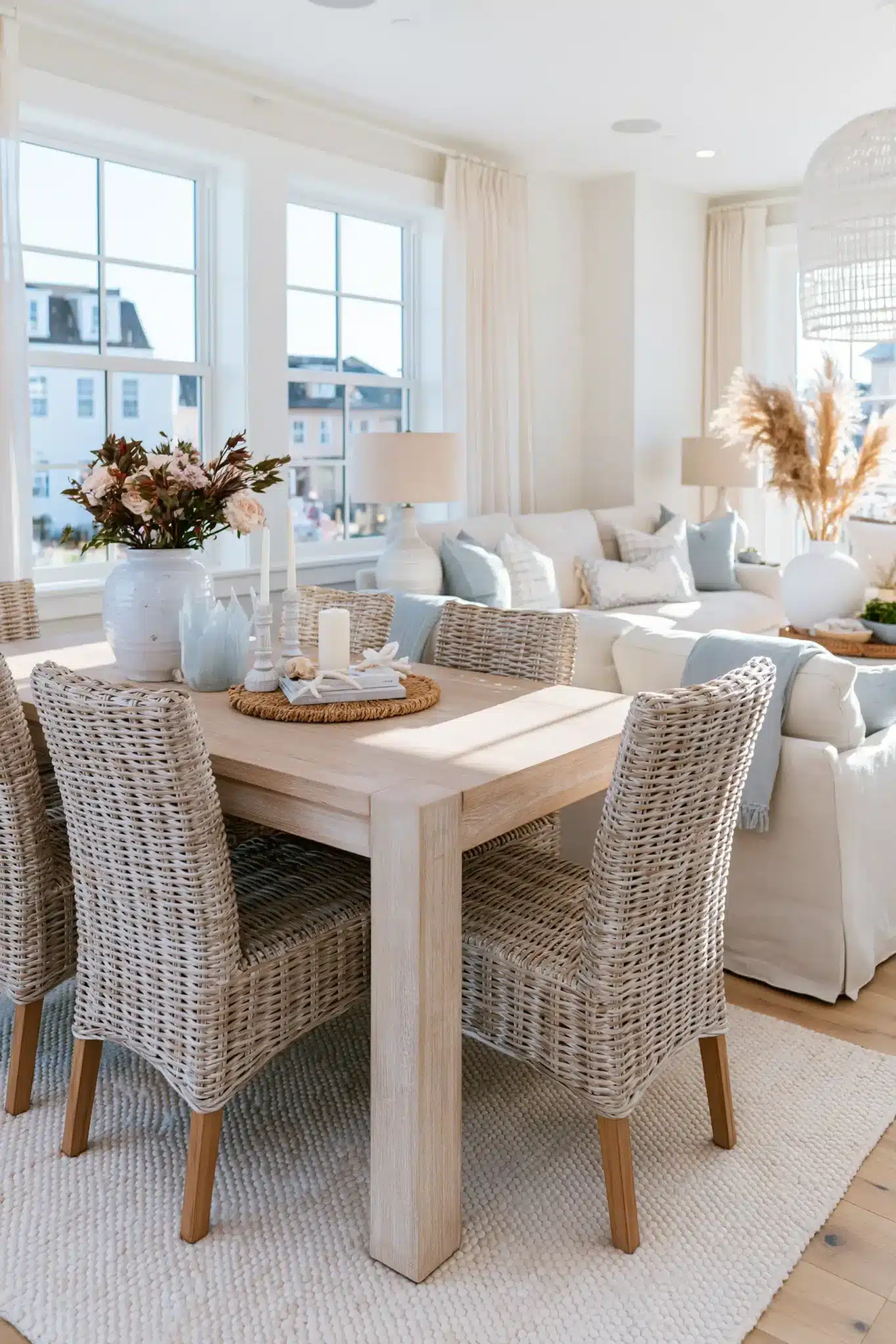 small living room with dining area