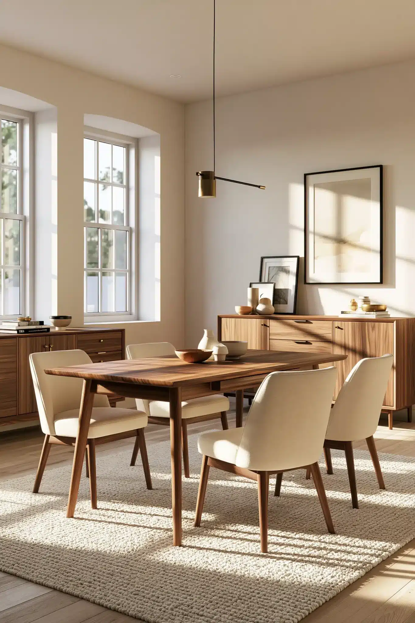 mid century modern dining room