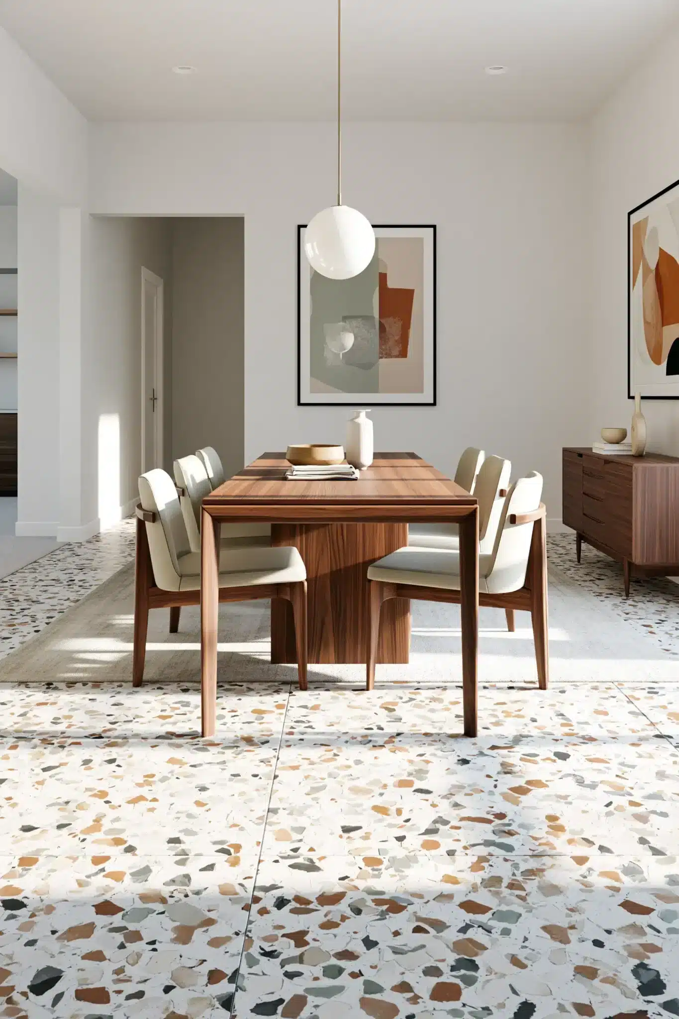 mid century modern dining room