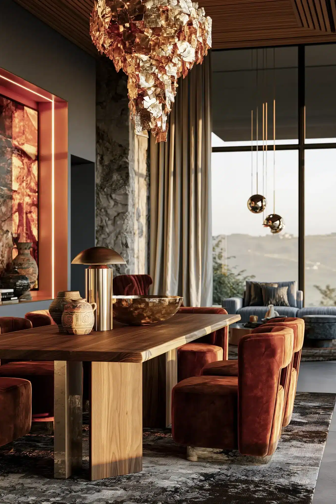 boho dining room