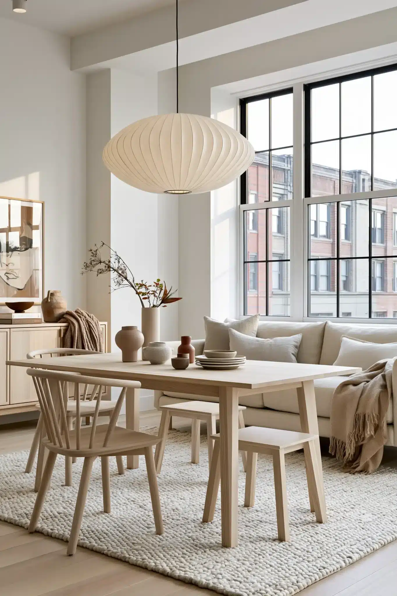 small living room with dining area