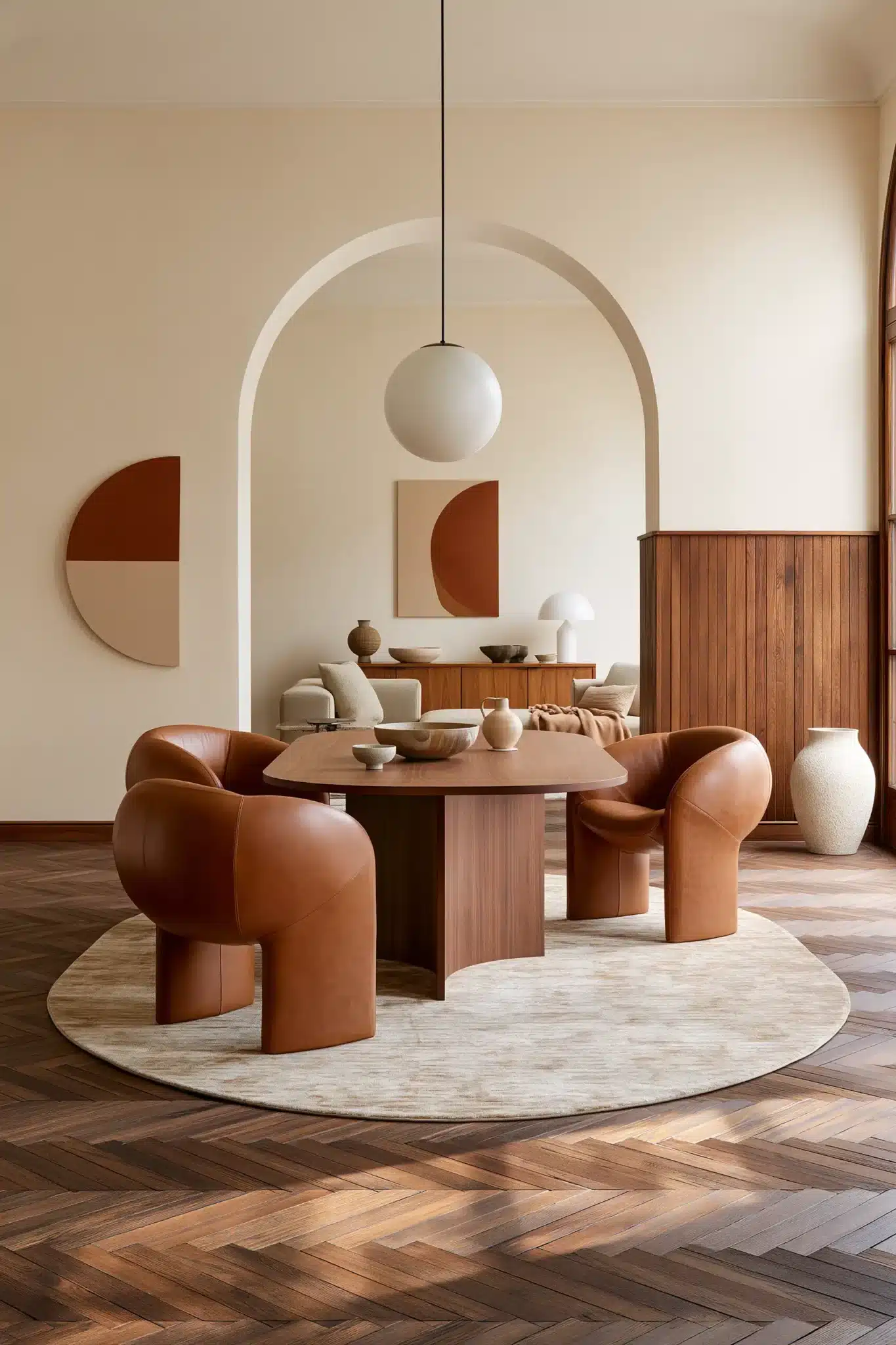 mid century modern dining room
