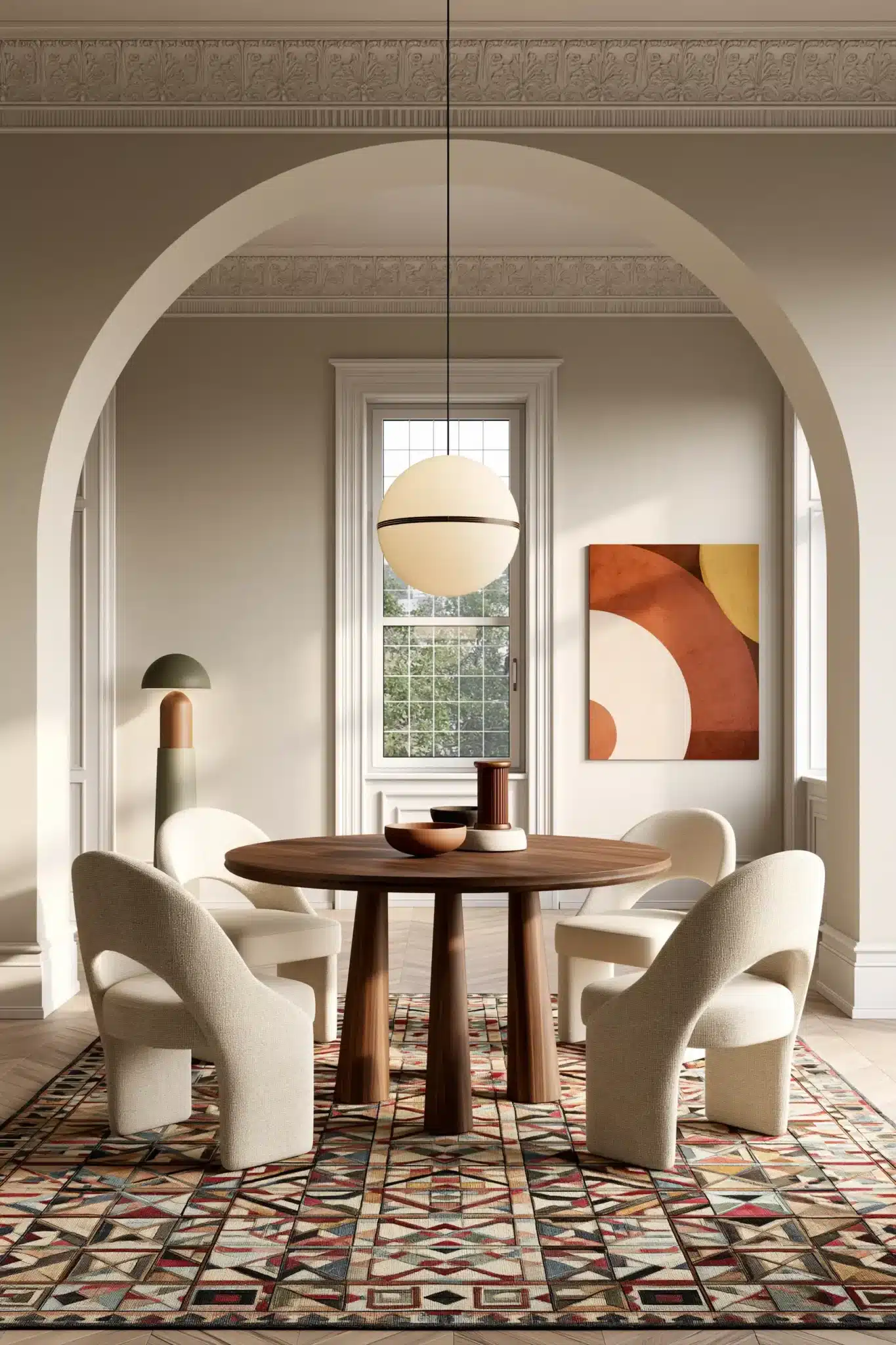 round table dining room