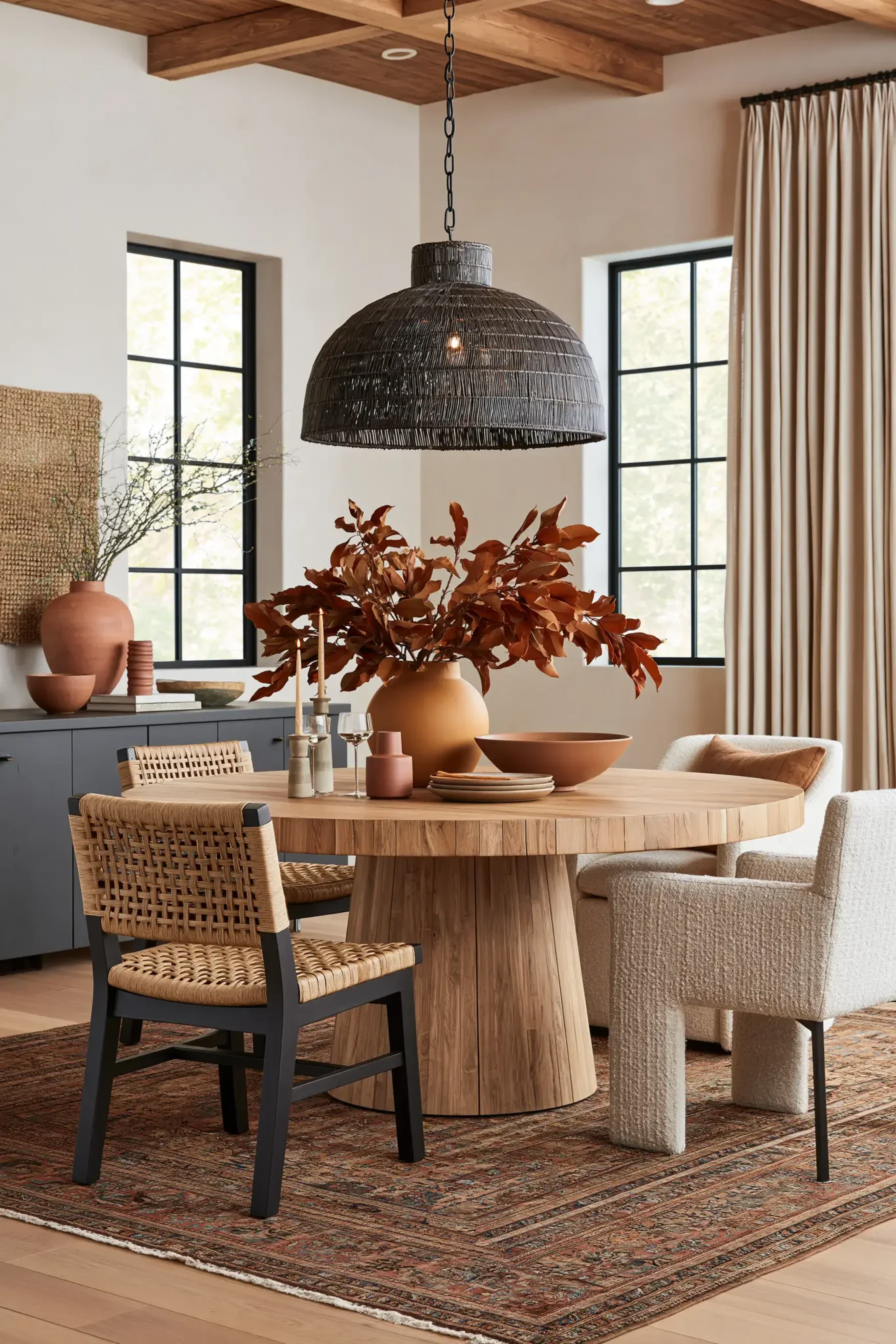 round table dining room