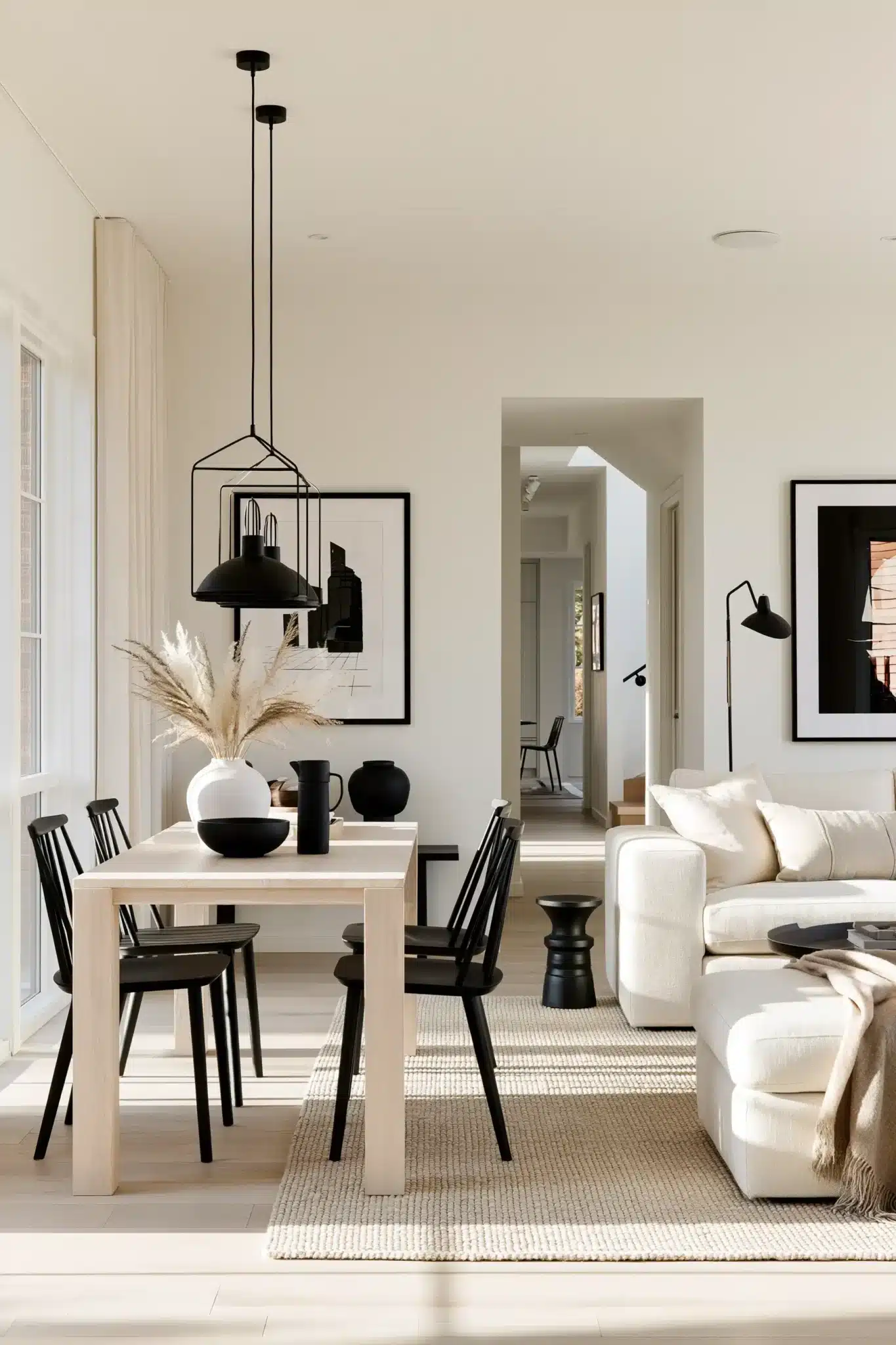 small living room with dining area