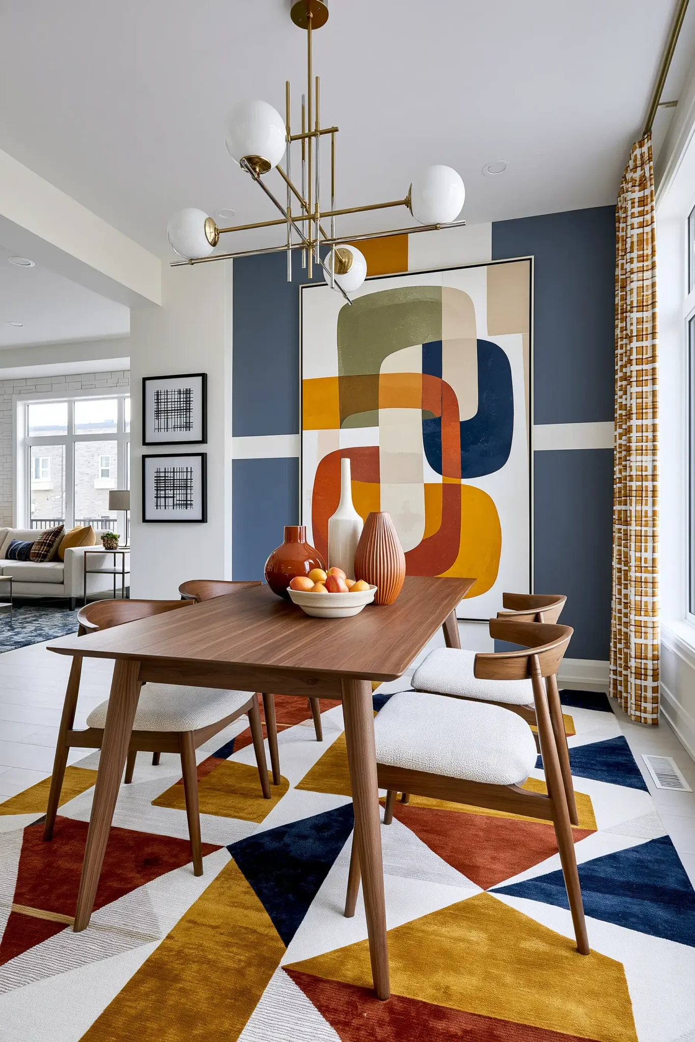 mid century modern dining room
