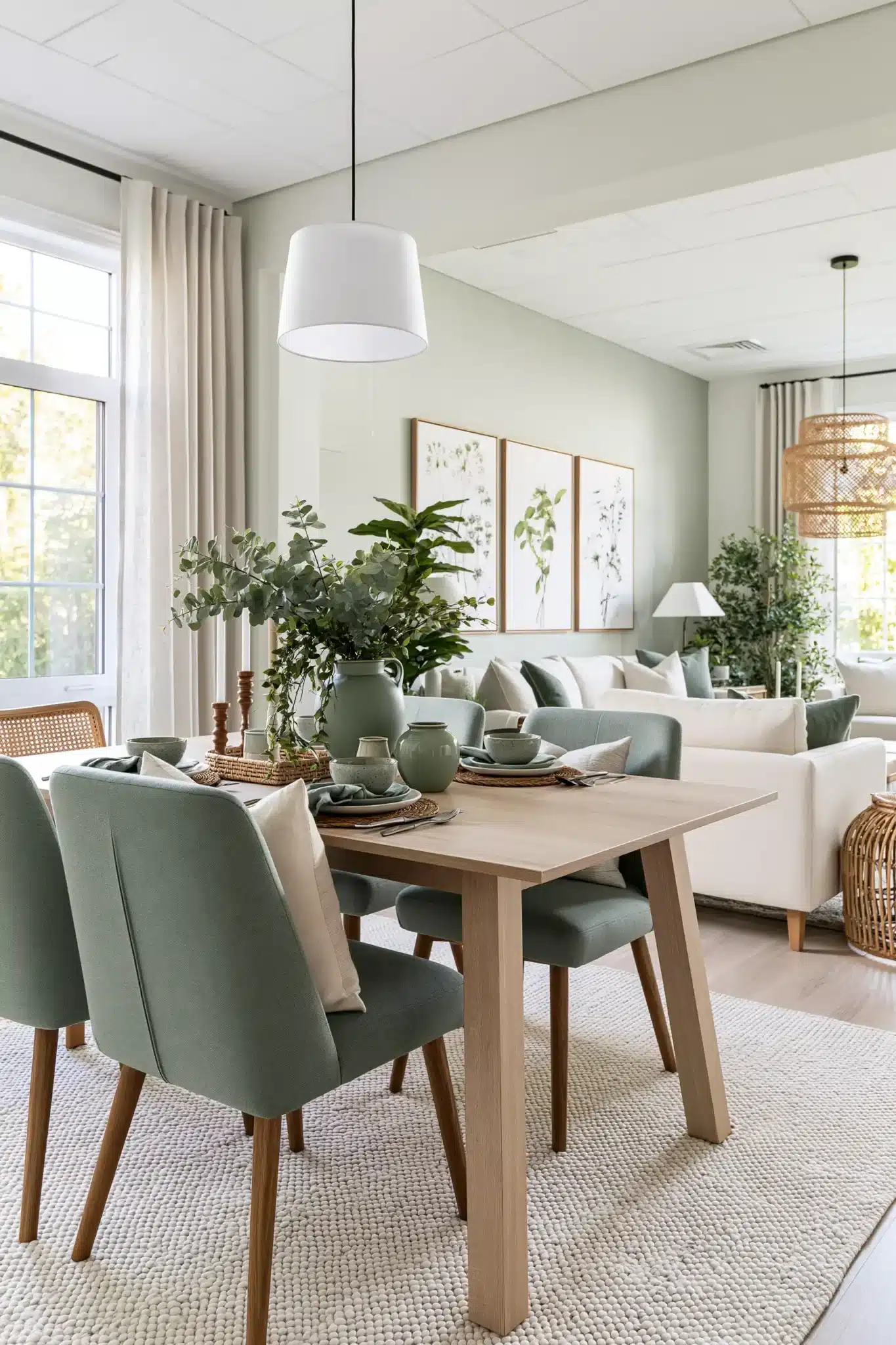 small living room with dining area