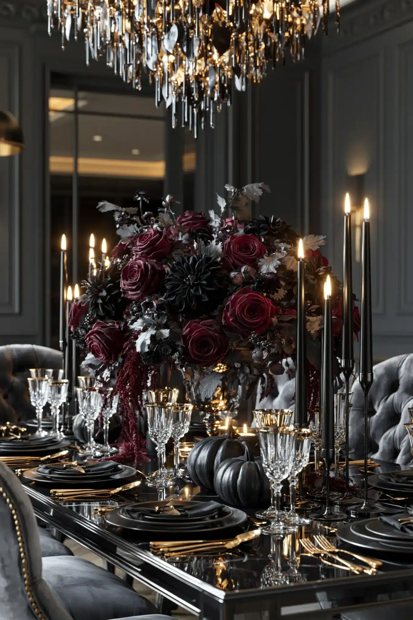 elegant halloween decor