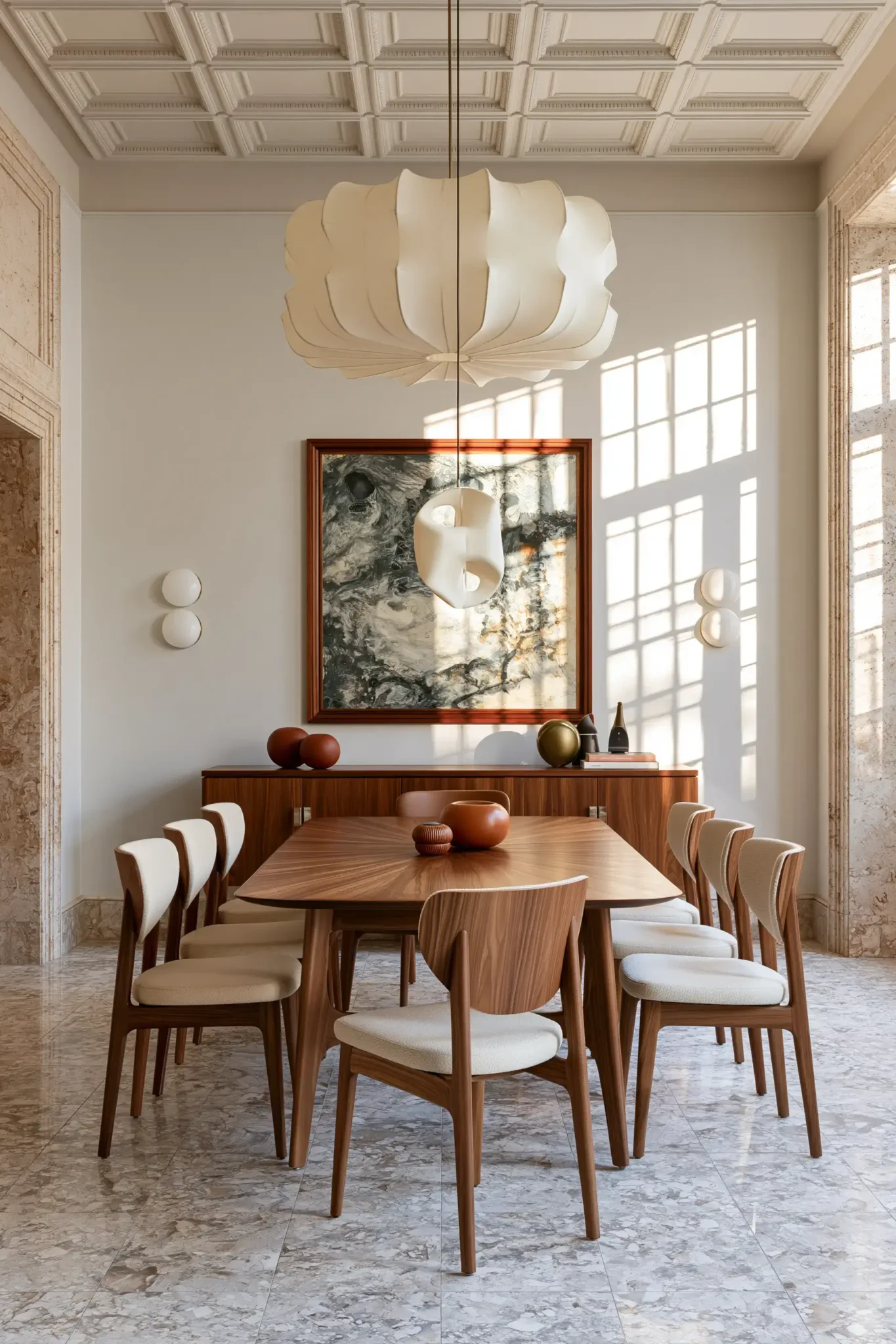 mid century modern dining room