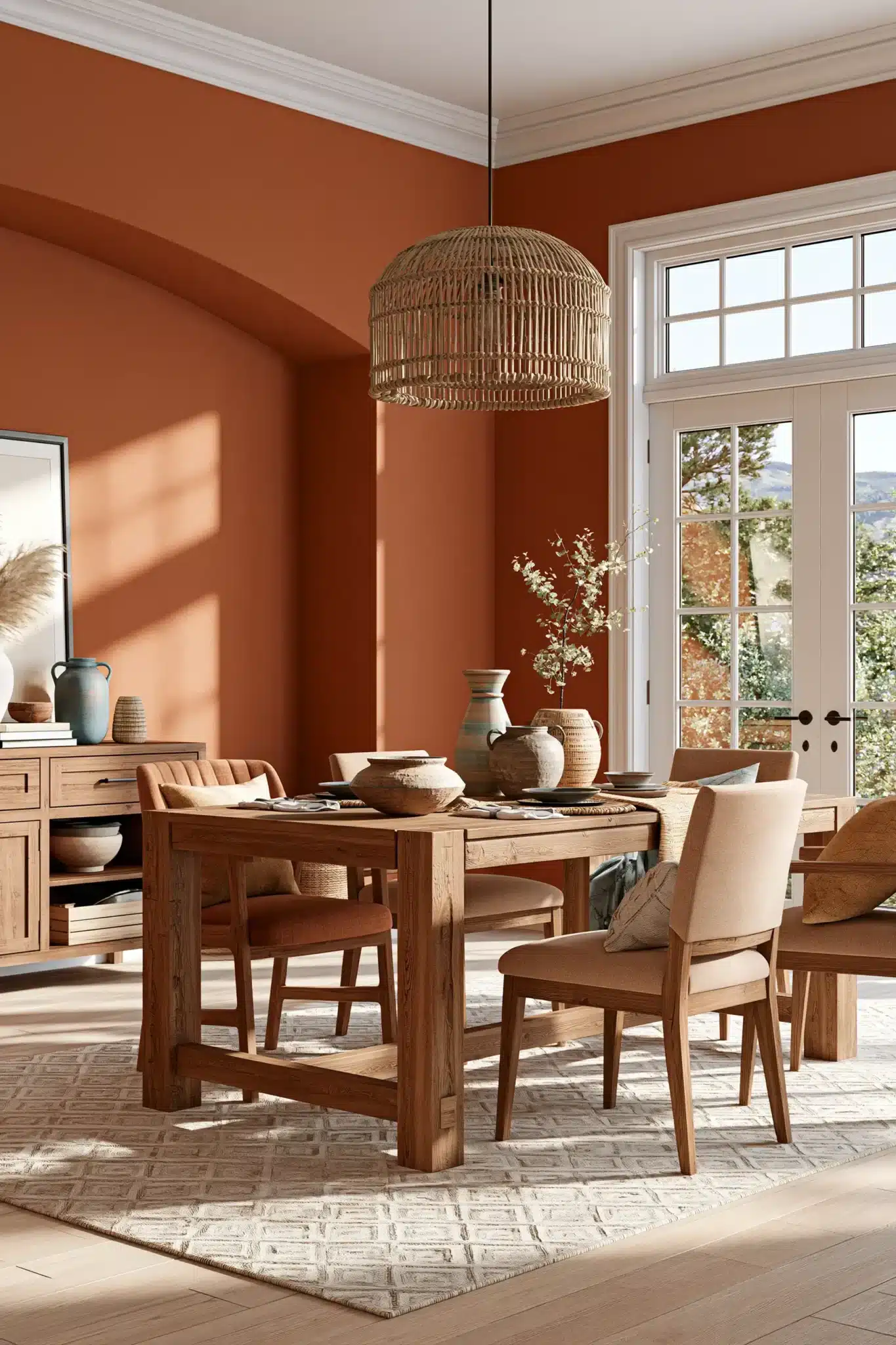boho dining room