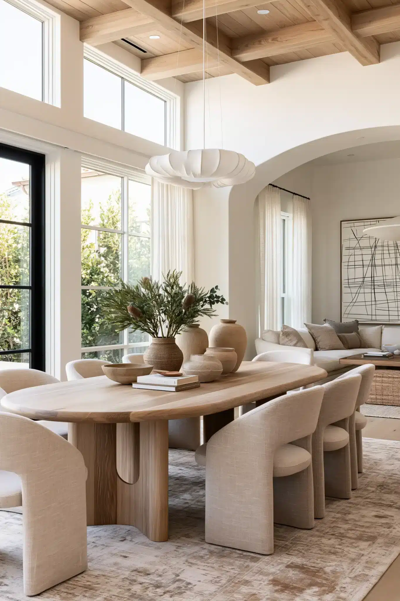 mid century modern dining room