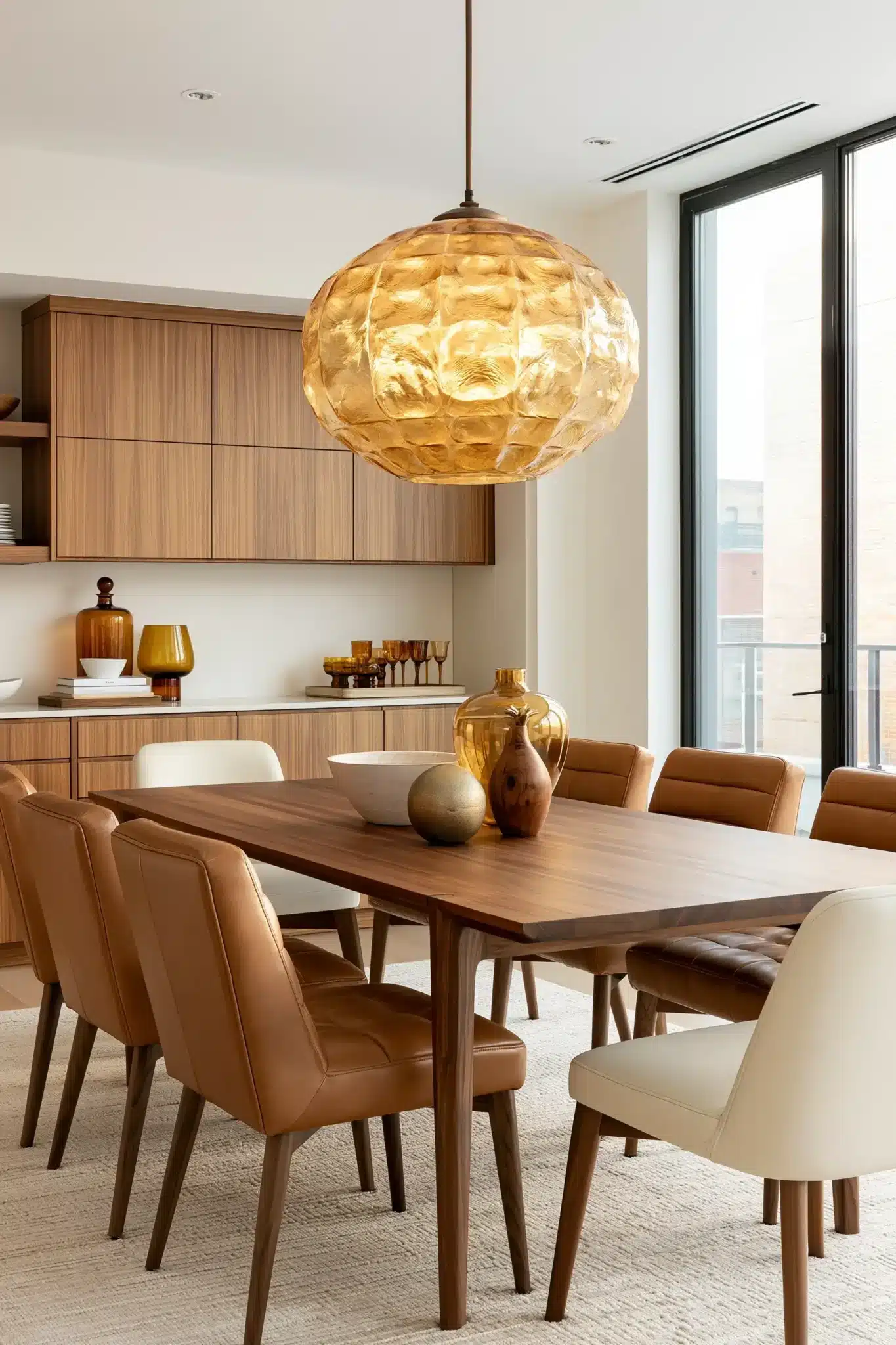 mid century modern dining room
