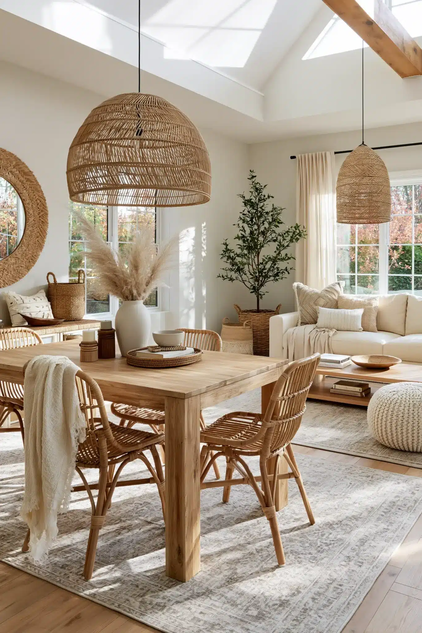 small living room with dining area