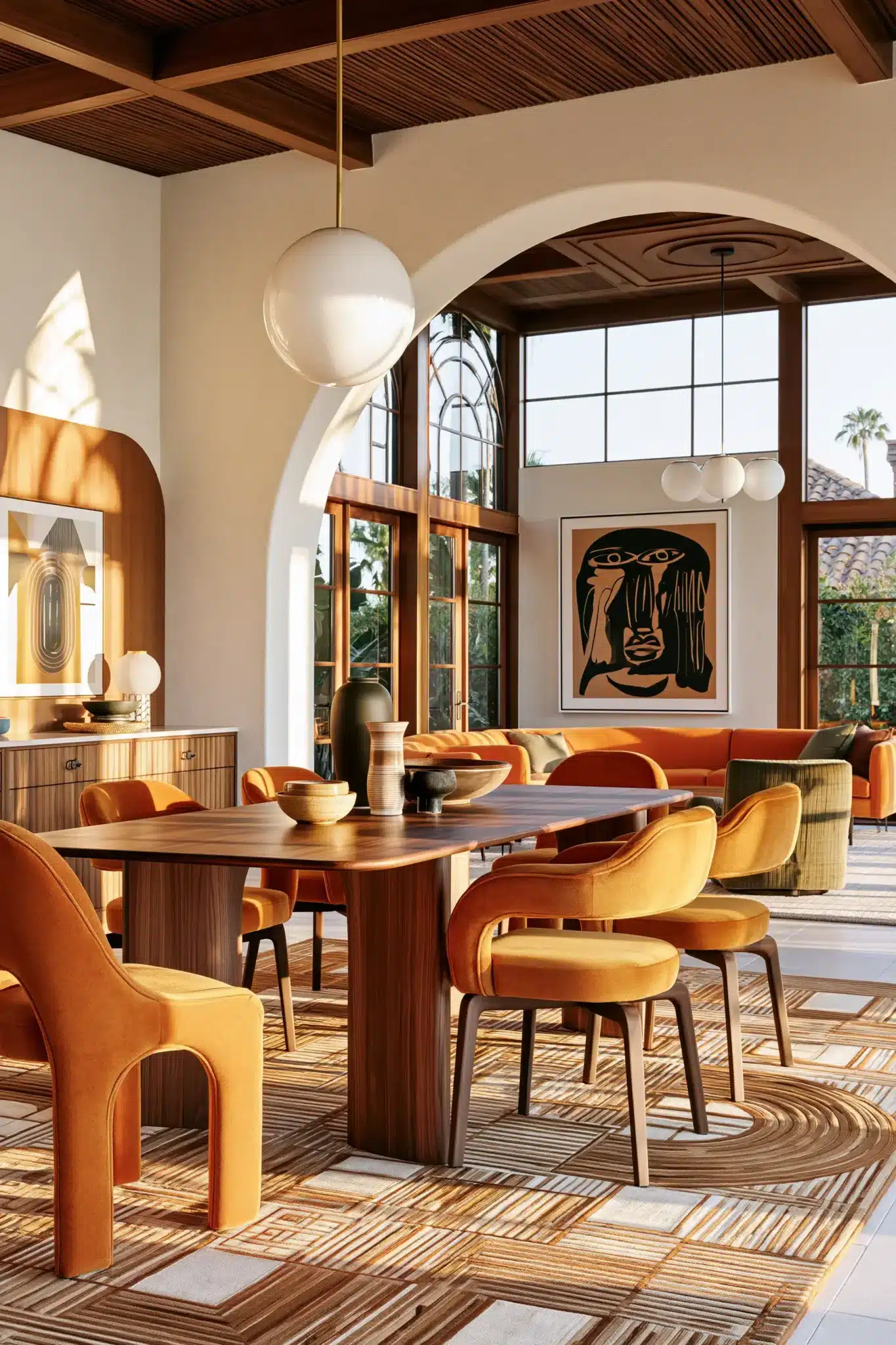 boho dining room