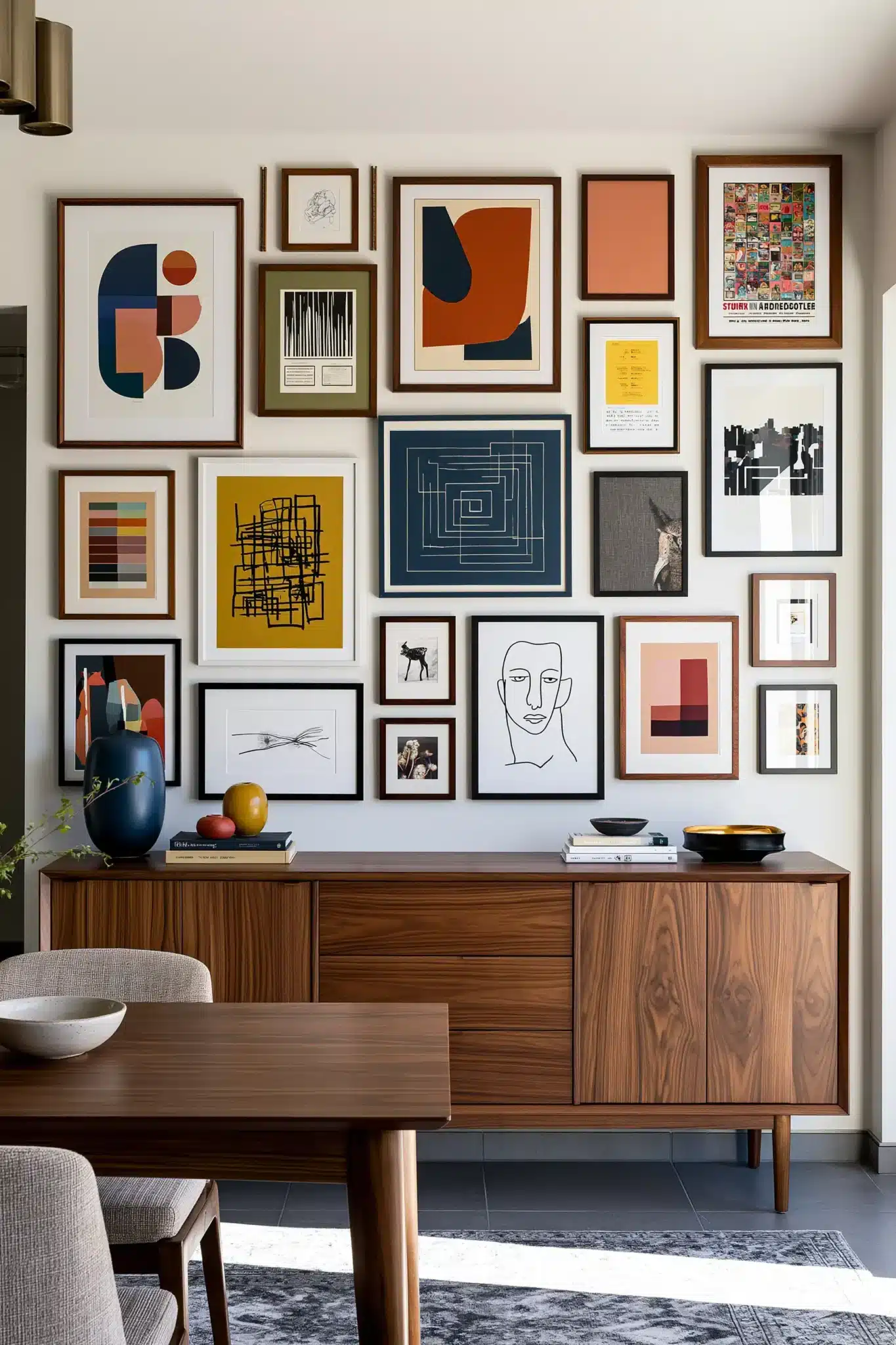mid century modern dining room