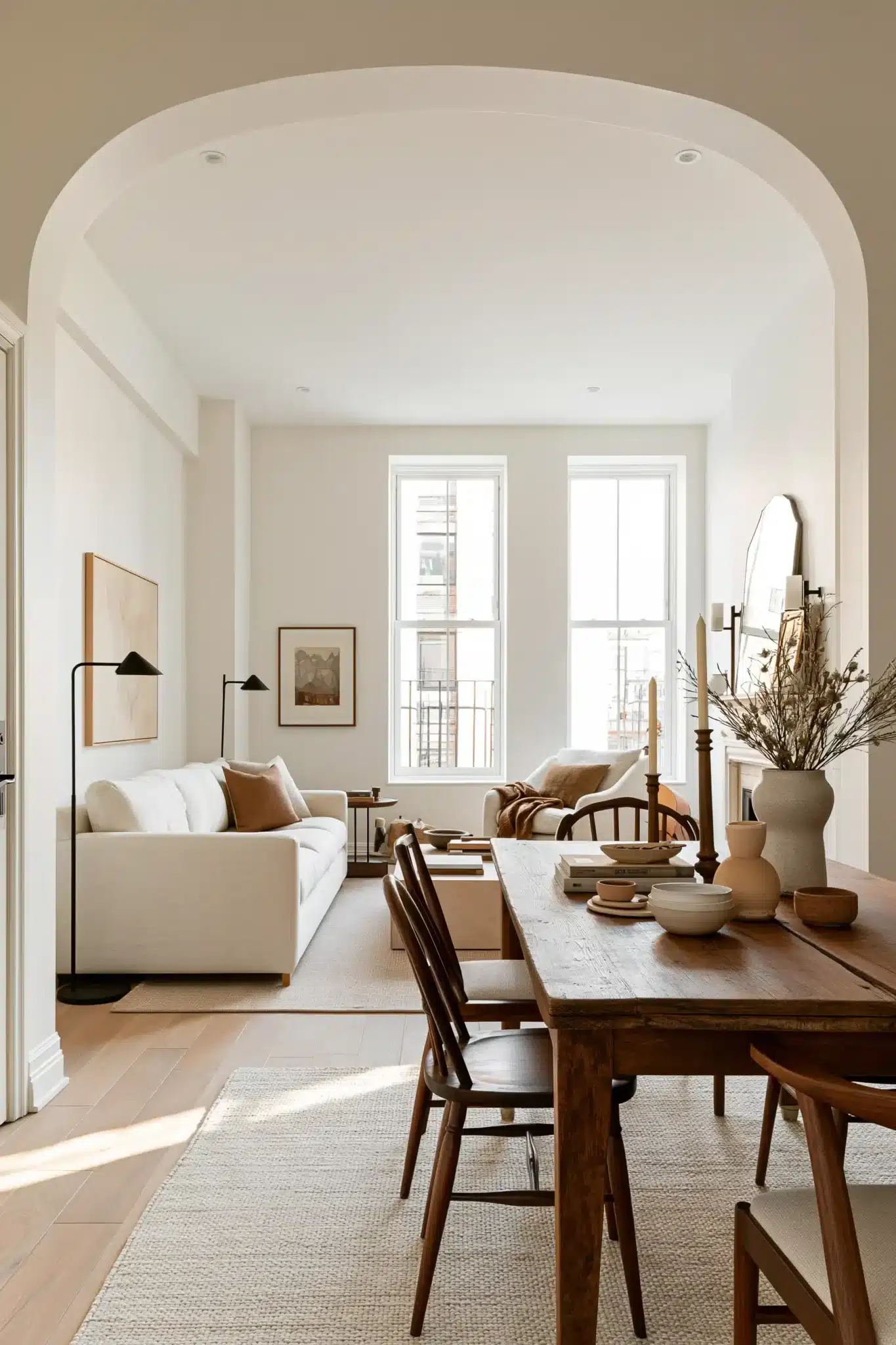 small living room with dining area