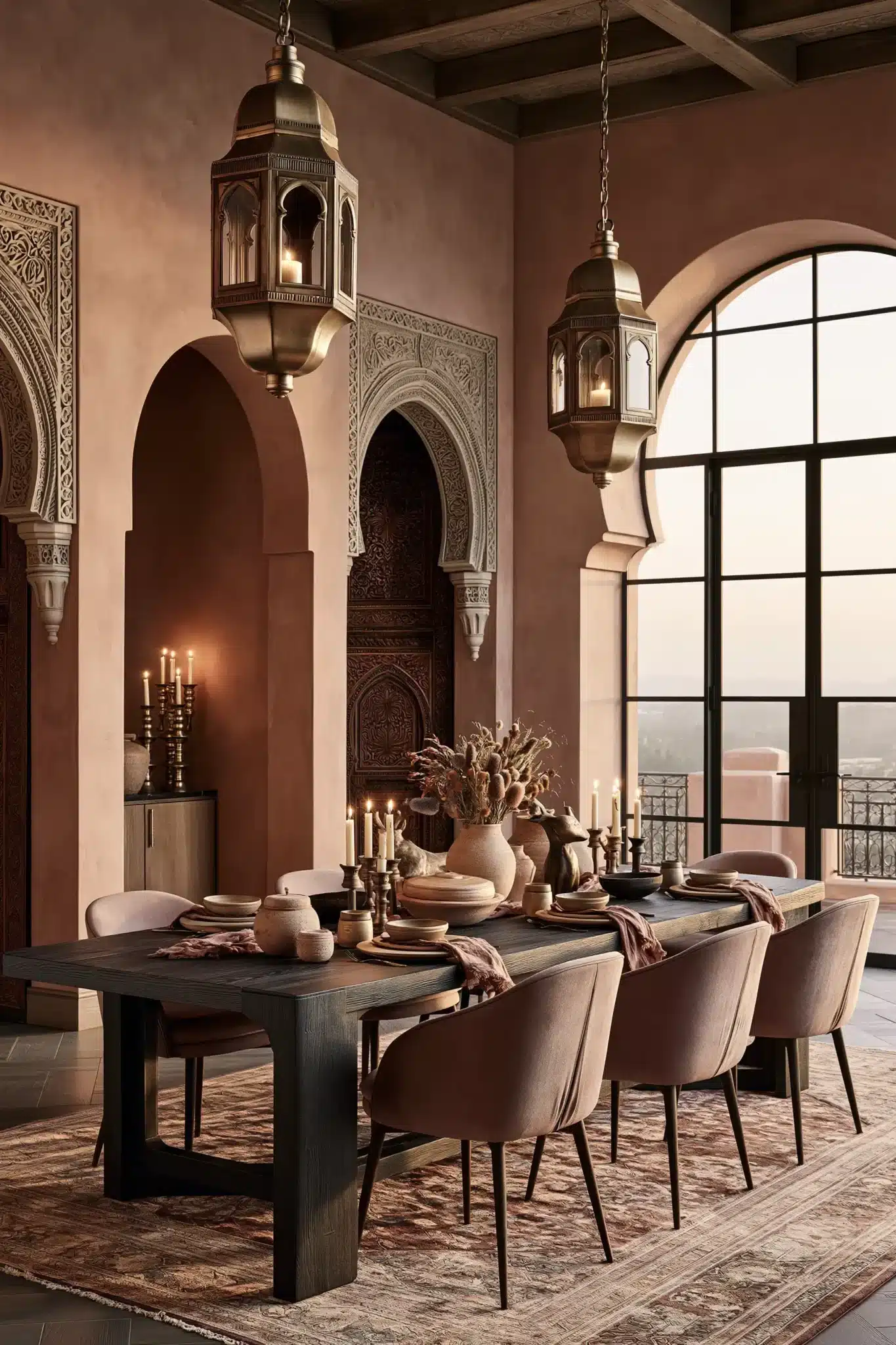 boho dining room