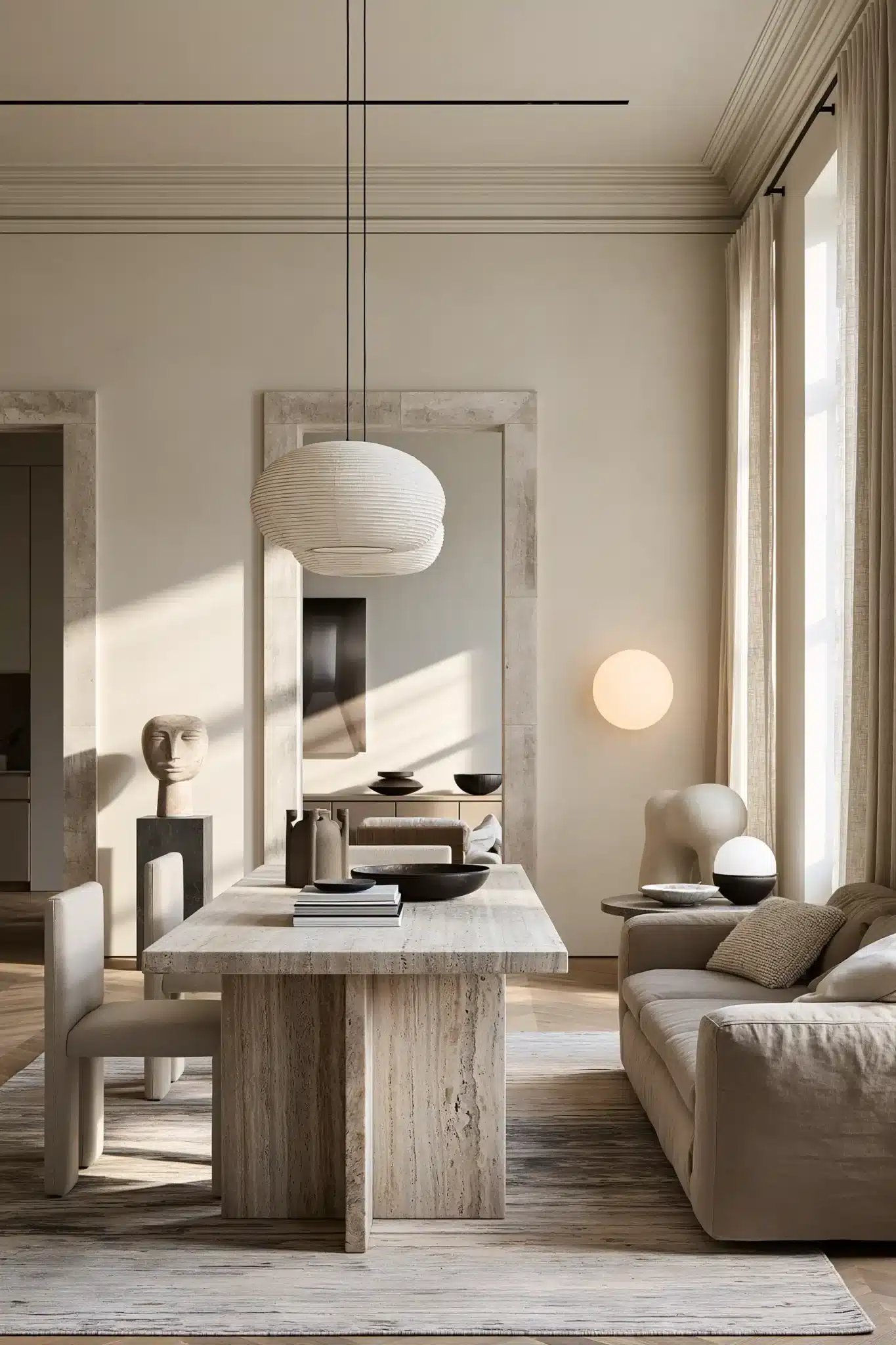 small living room with dining area