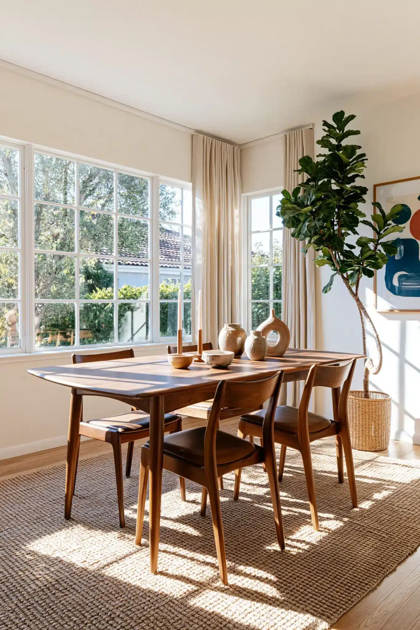 mid century modern dining room