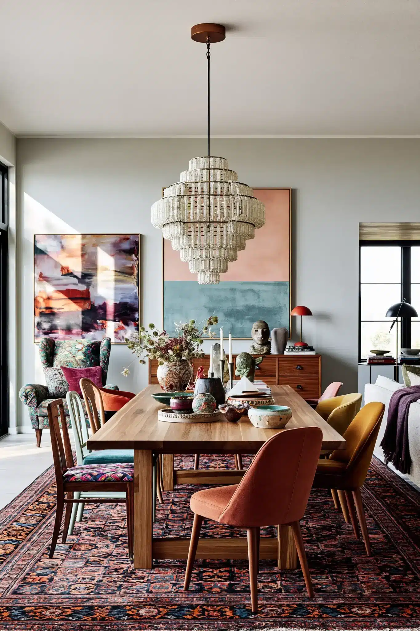 boho dining room