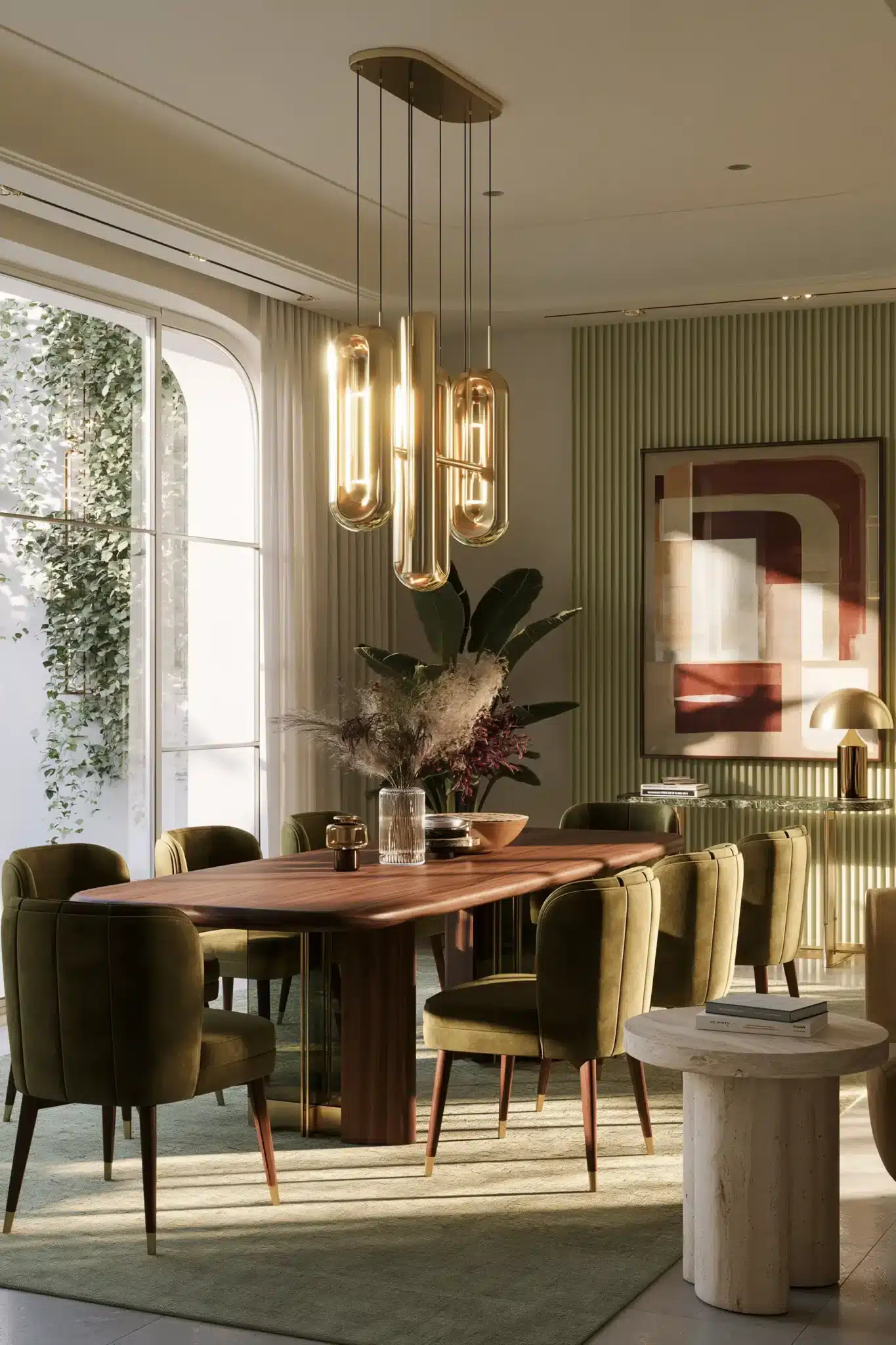mid century modern dining room
