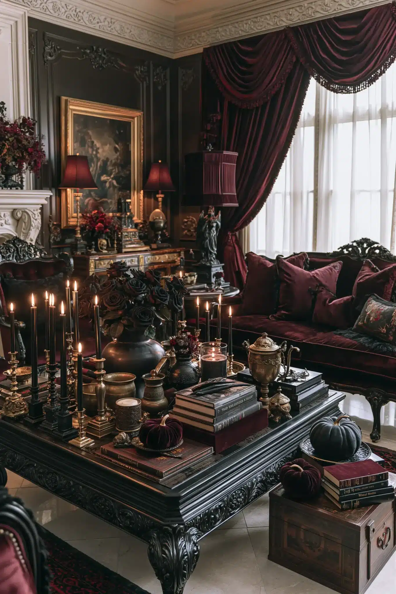 elegant halloween decor