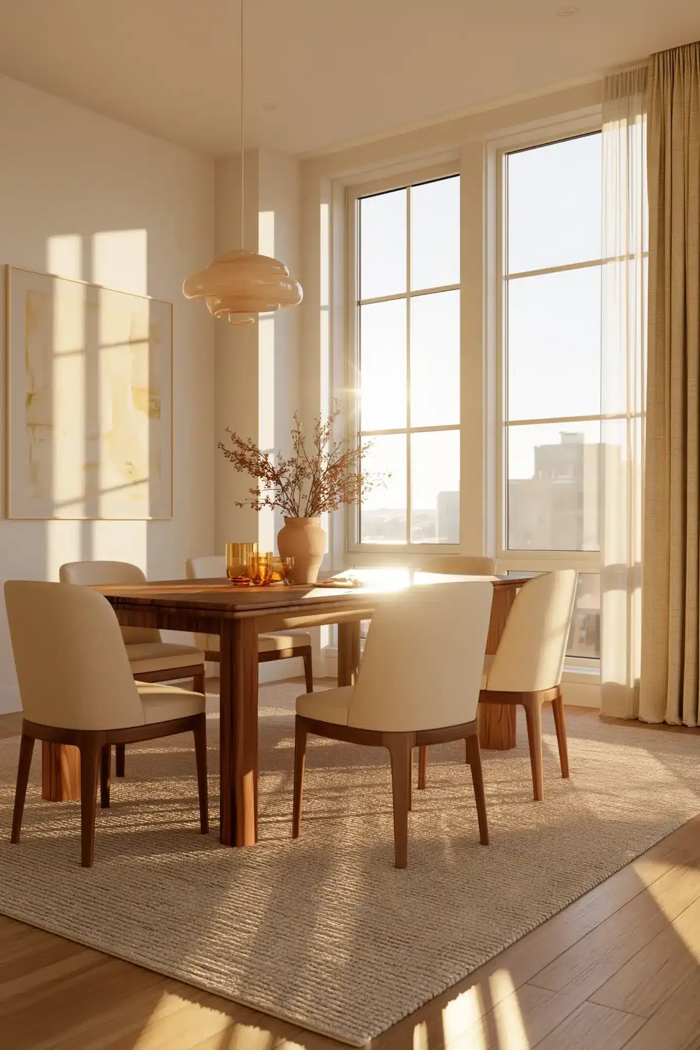 mid century modern dining room