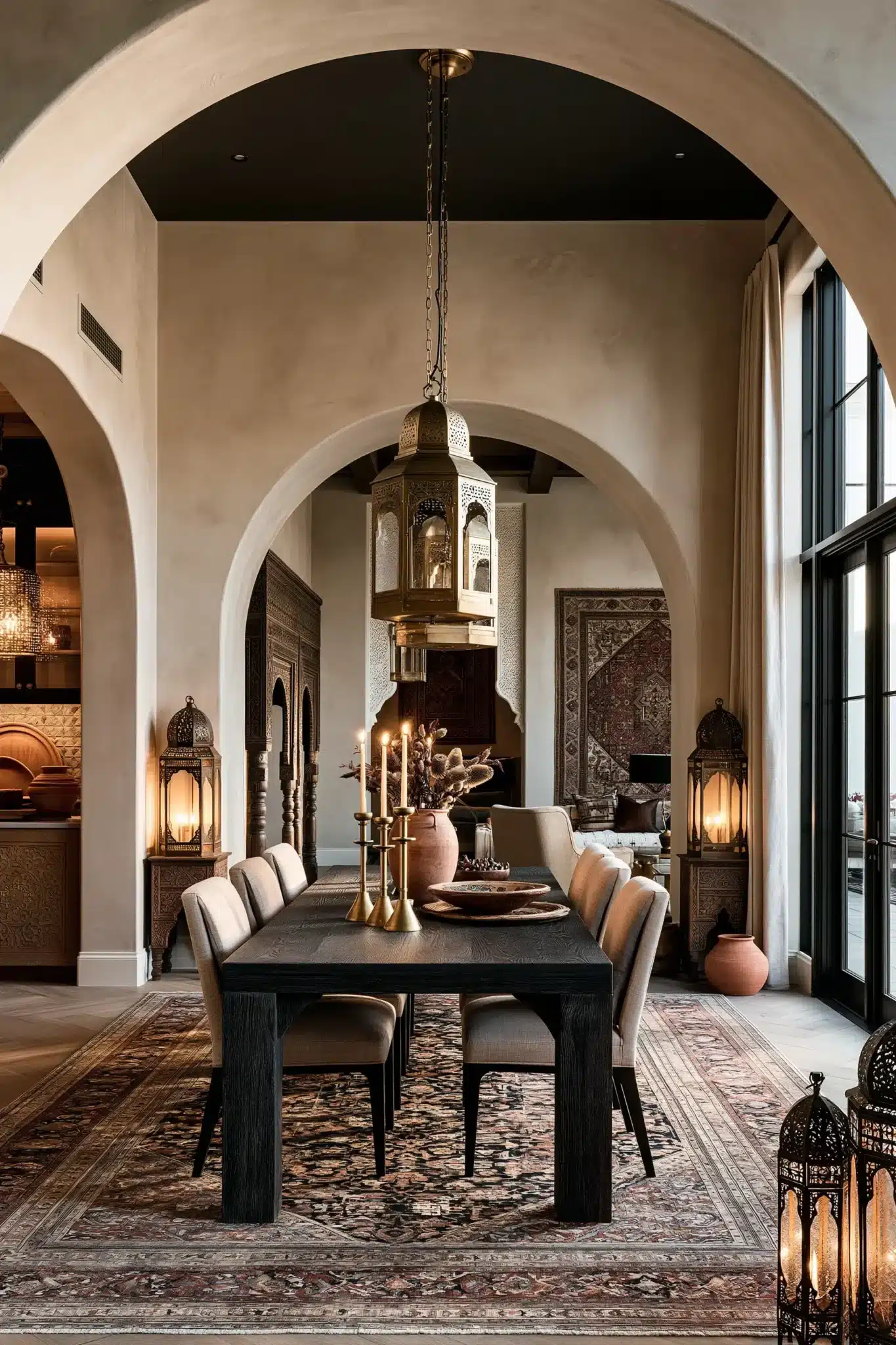 boho dining room