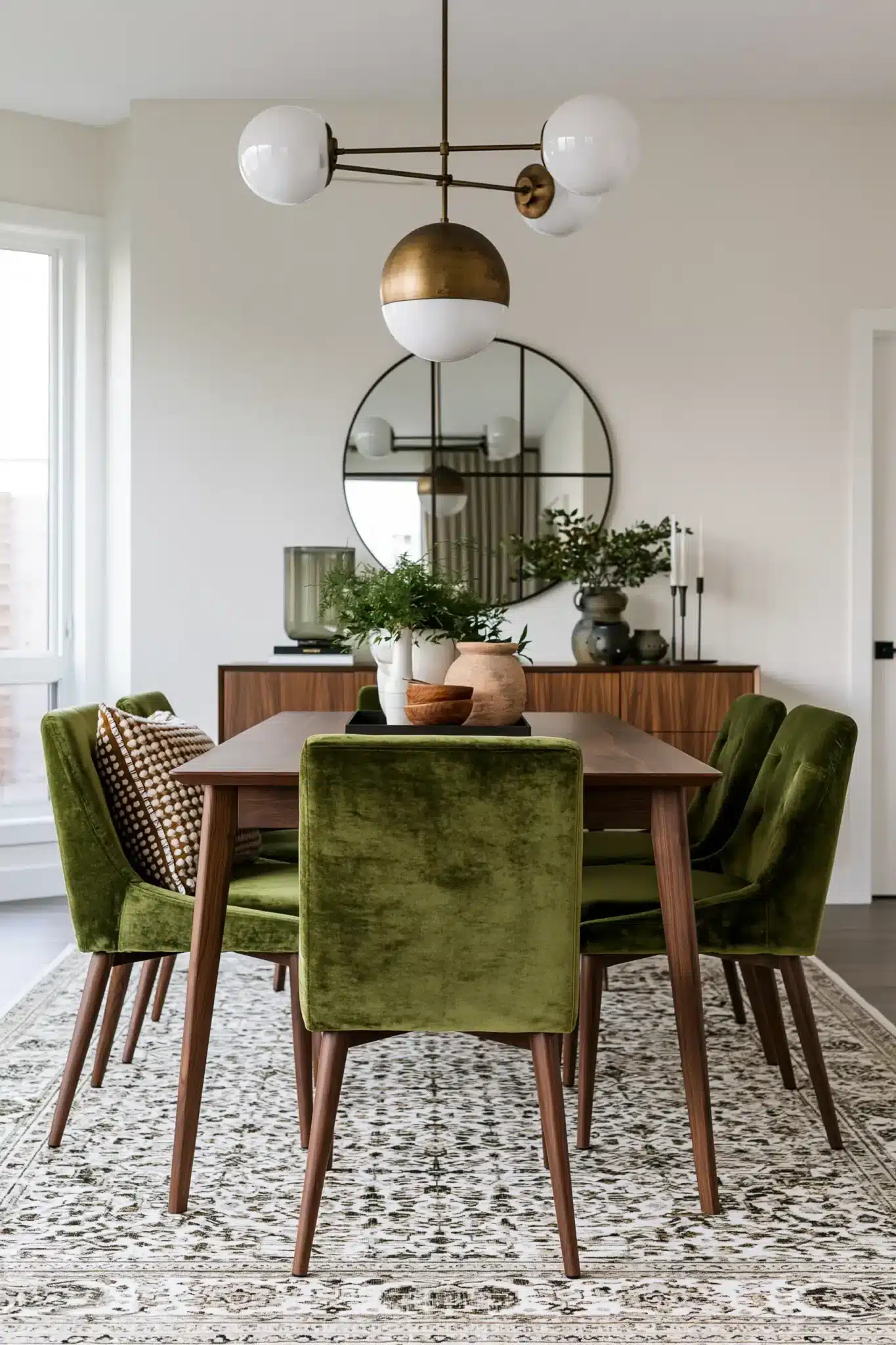 mid century modern dining room