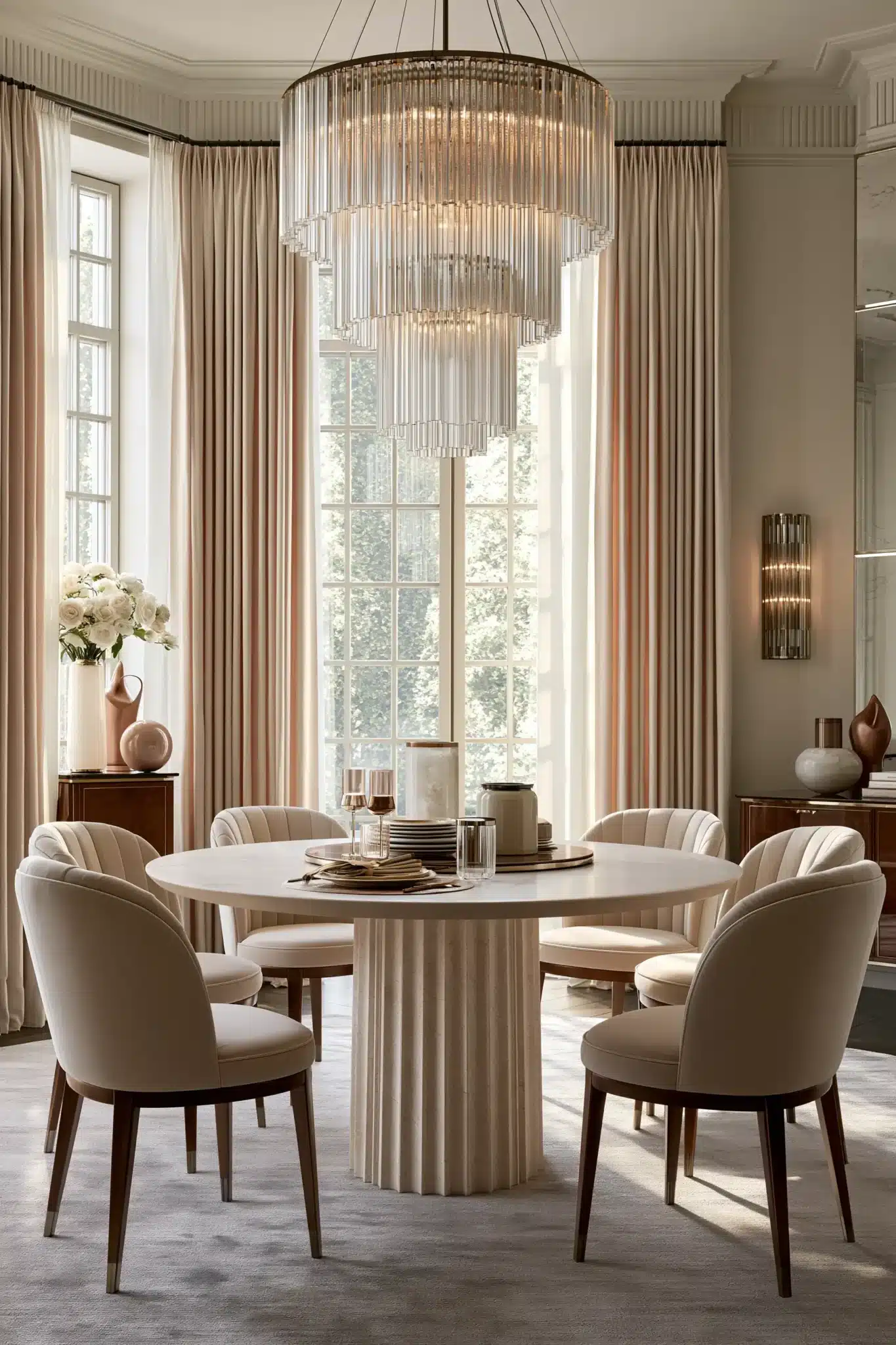 round table dining room