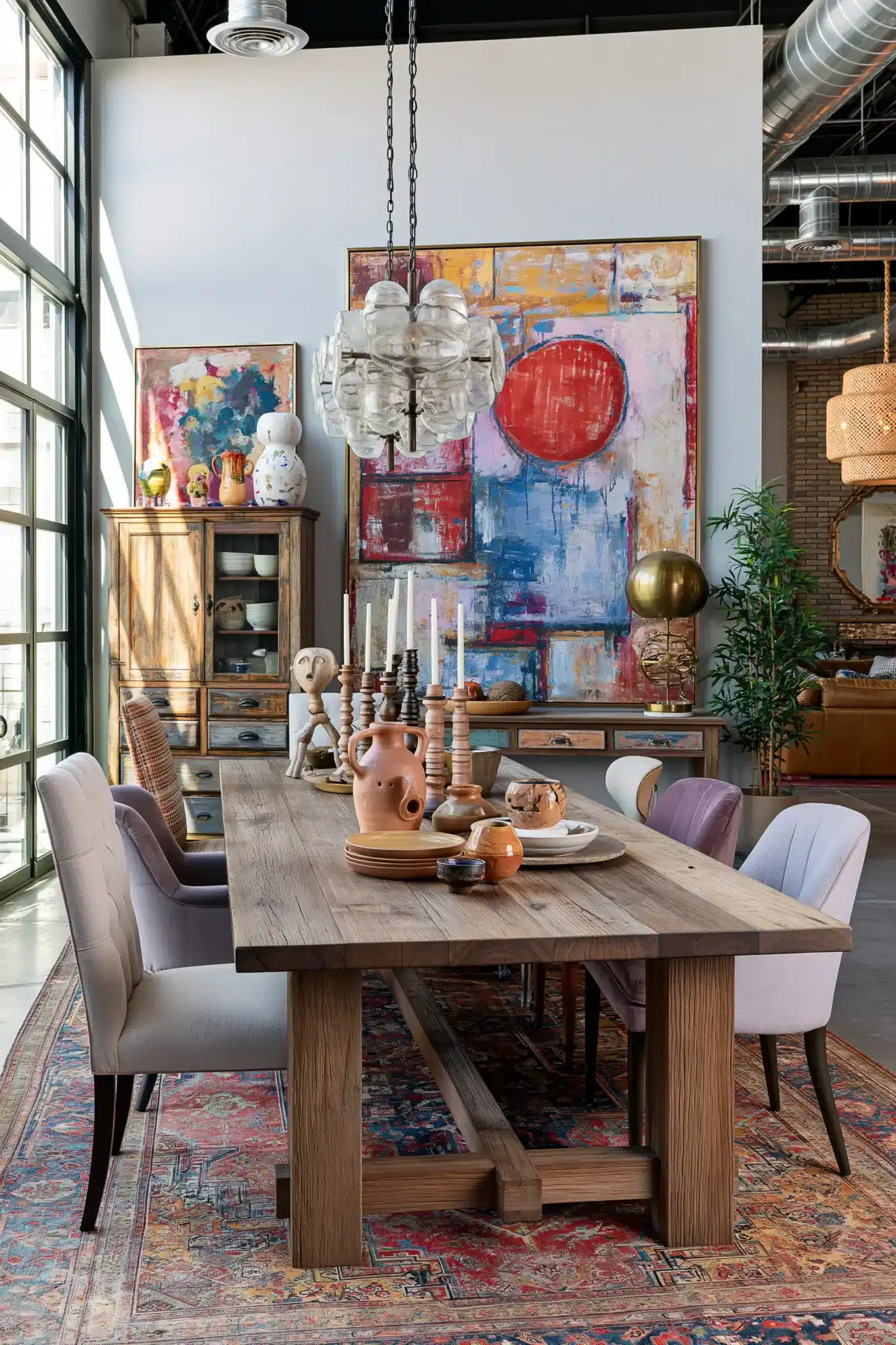 boho dining room
